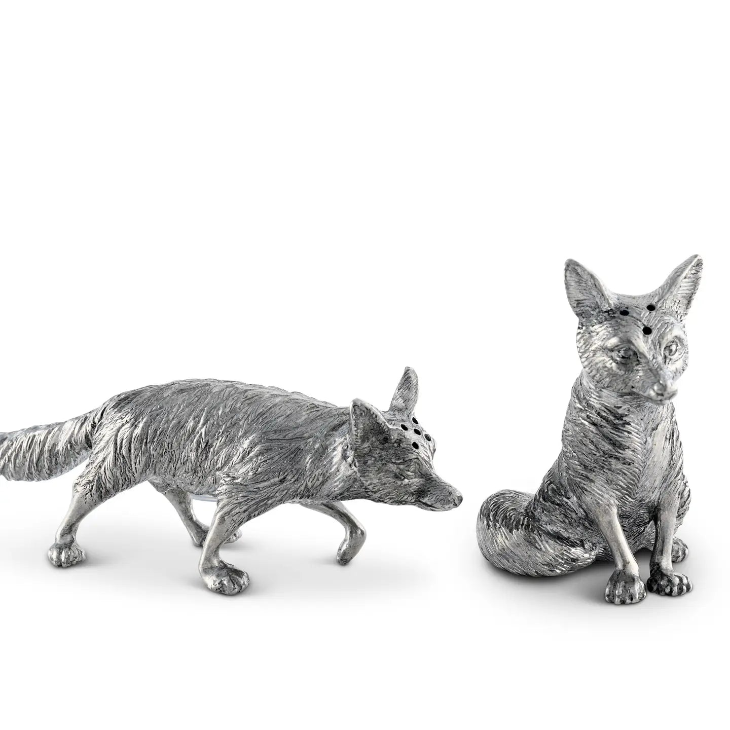Pewter Foxes Salt & Pepper Set
