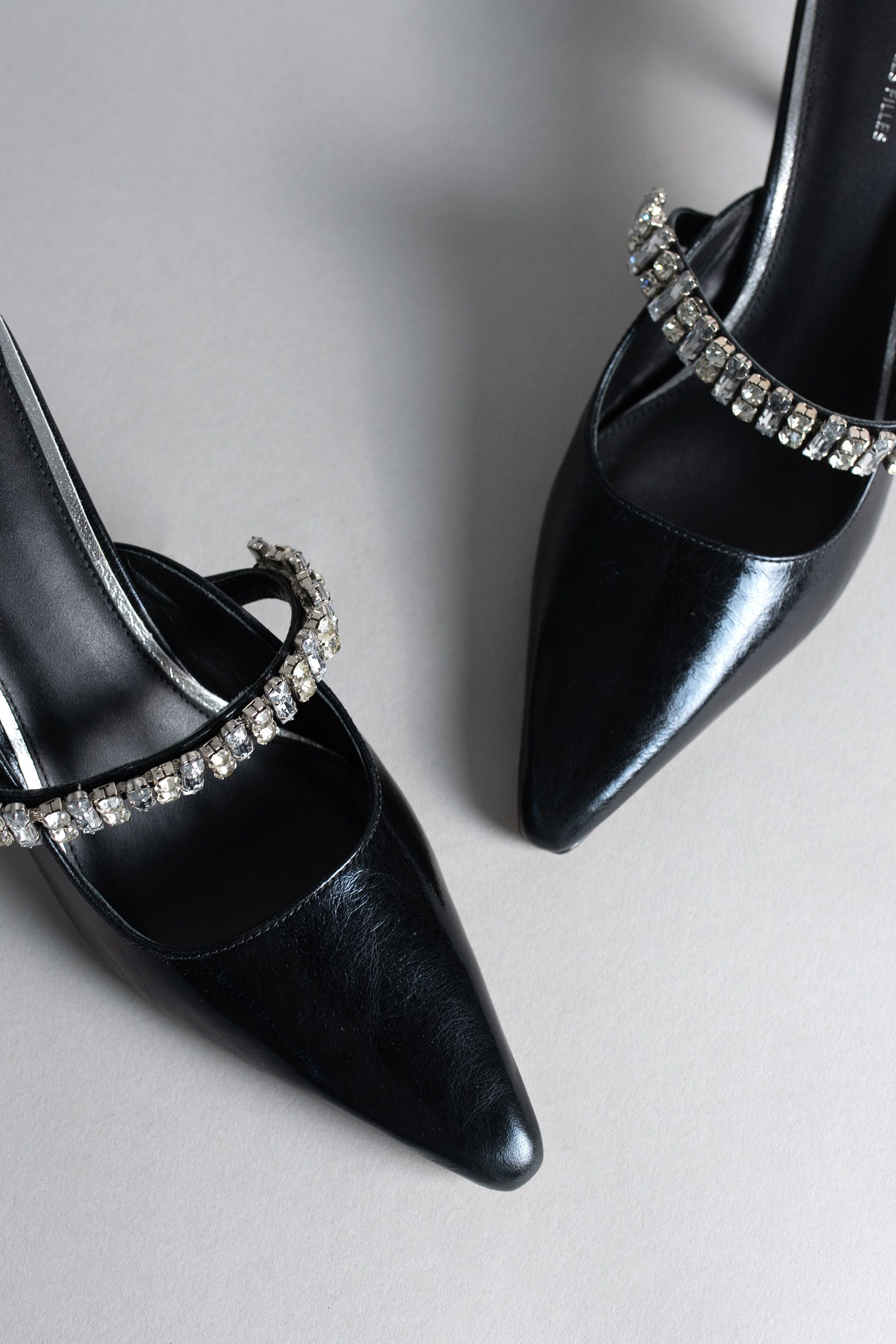 Agatha Embellished Strap Heel Mule