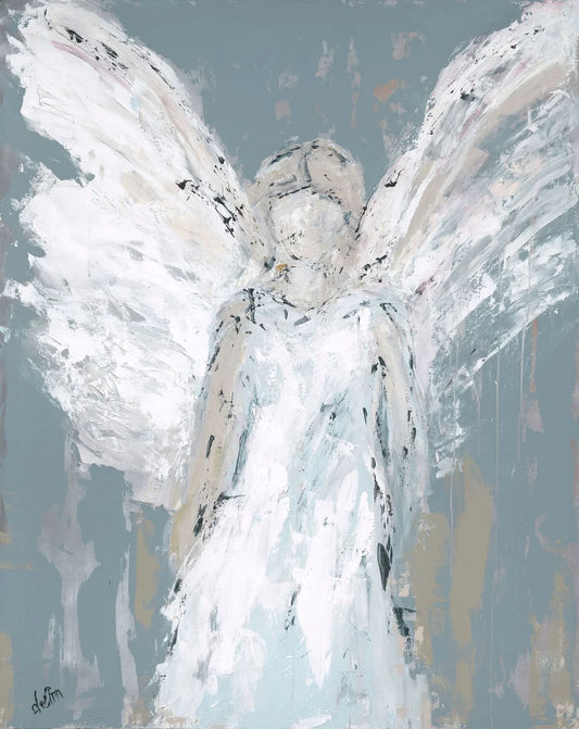 Angel Watching Over You Canvas Painting