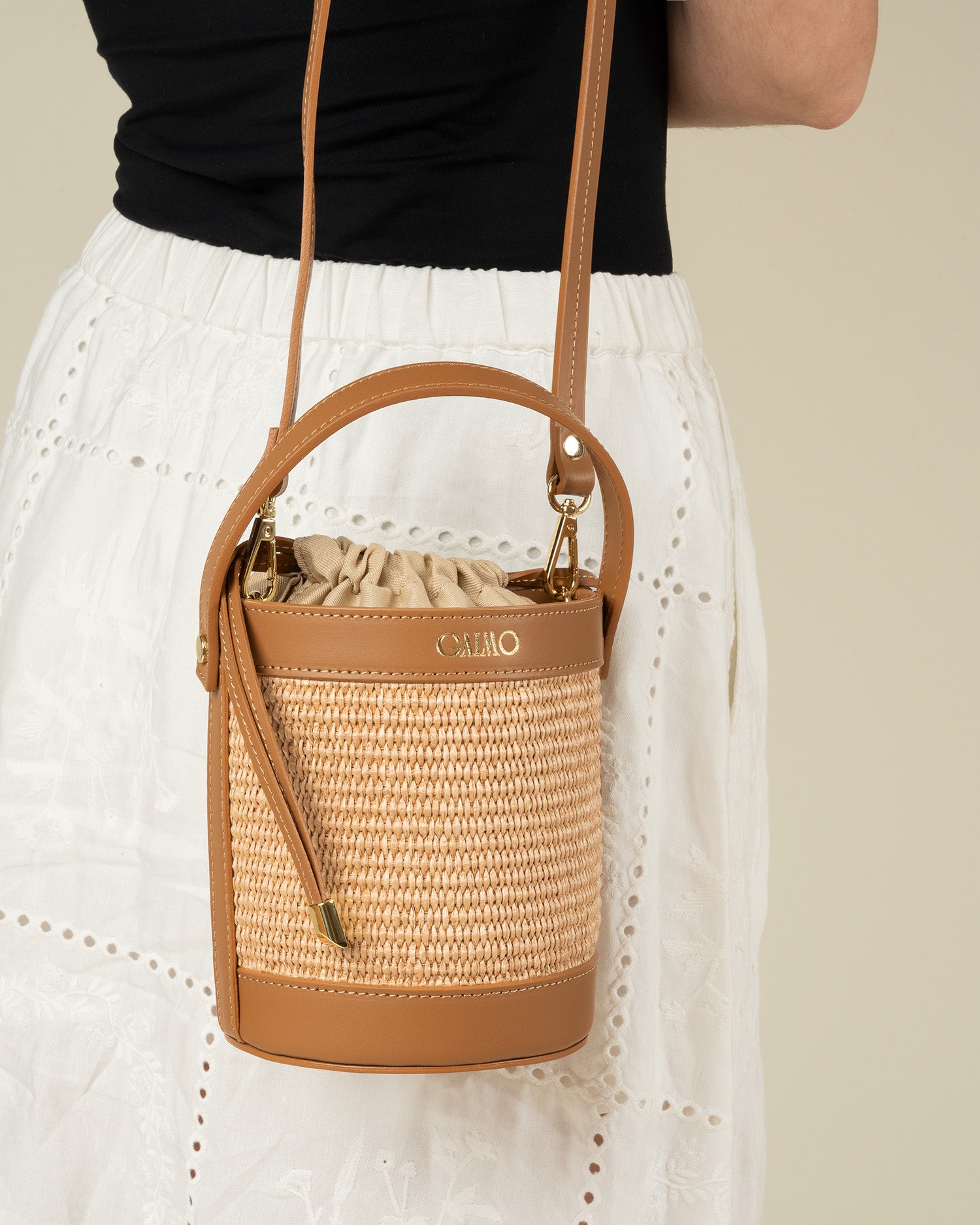 Bom Bom Bag in Tan