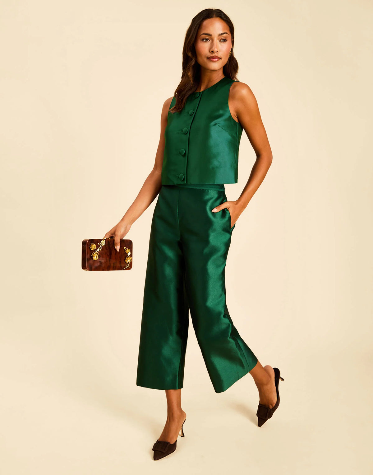 Blake Pants in Emerald Green