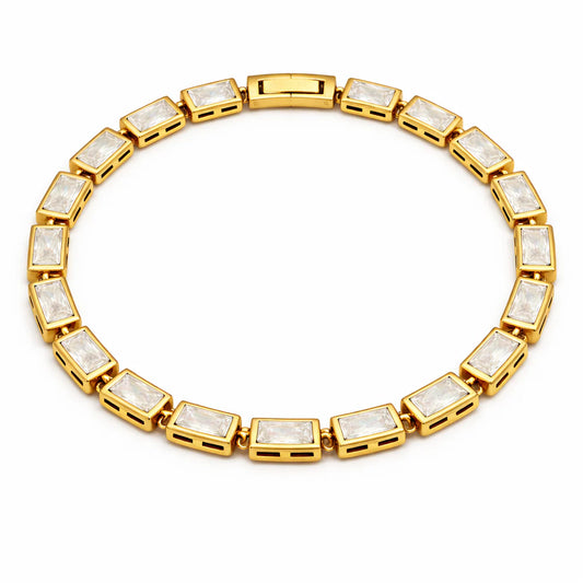 Monroe Baguette Bezel Tennis Bracelet