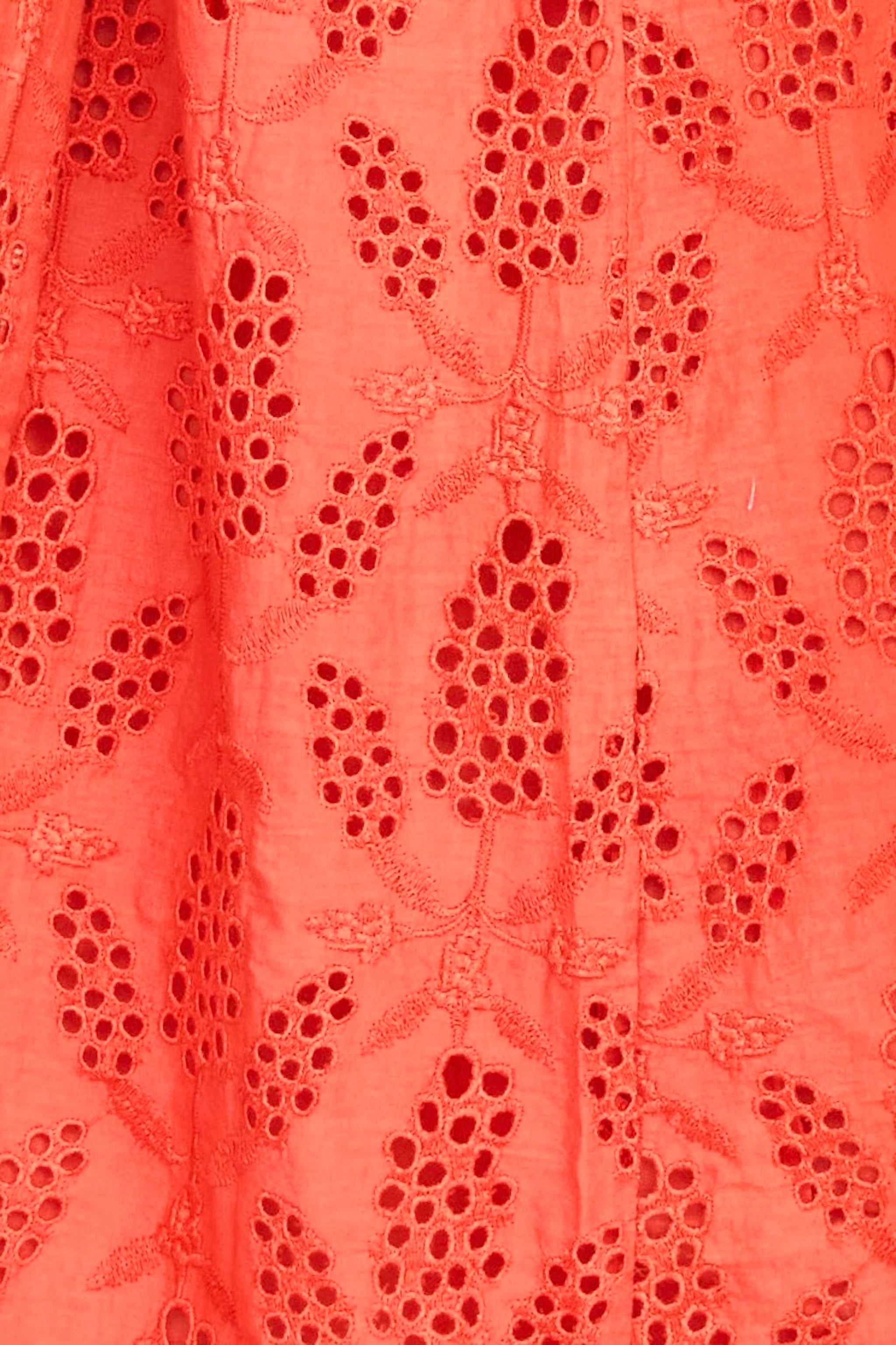 Somerset Dress in Chili Hyacinth Eyelet