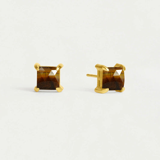 Nomad Midi Gemstone Stud Earrings