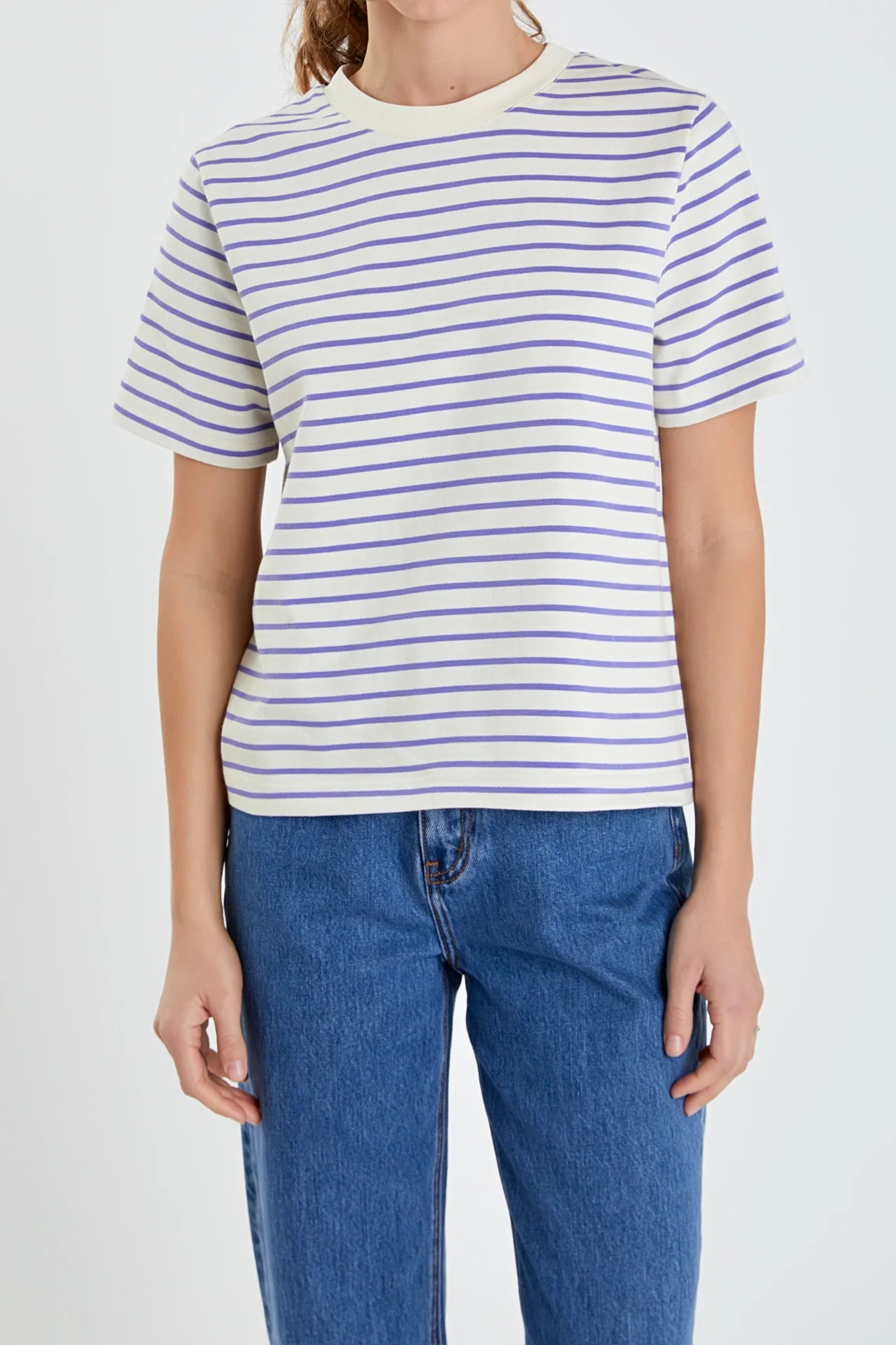 Purple Striped Tee