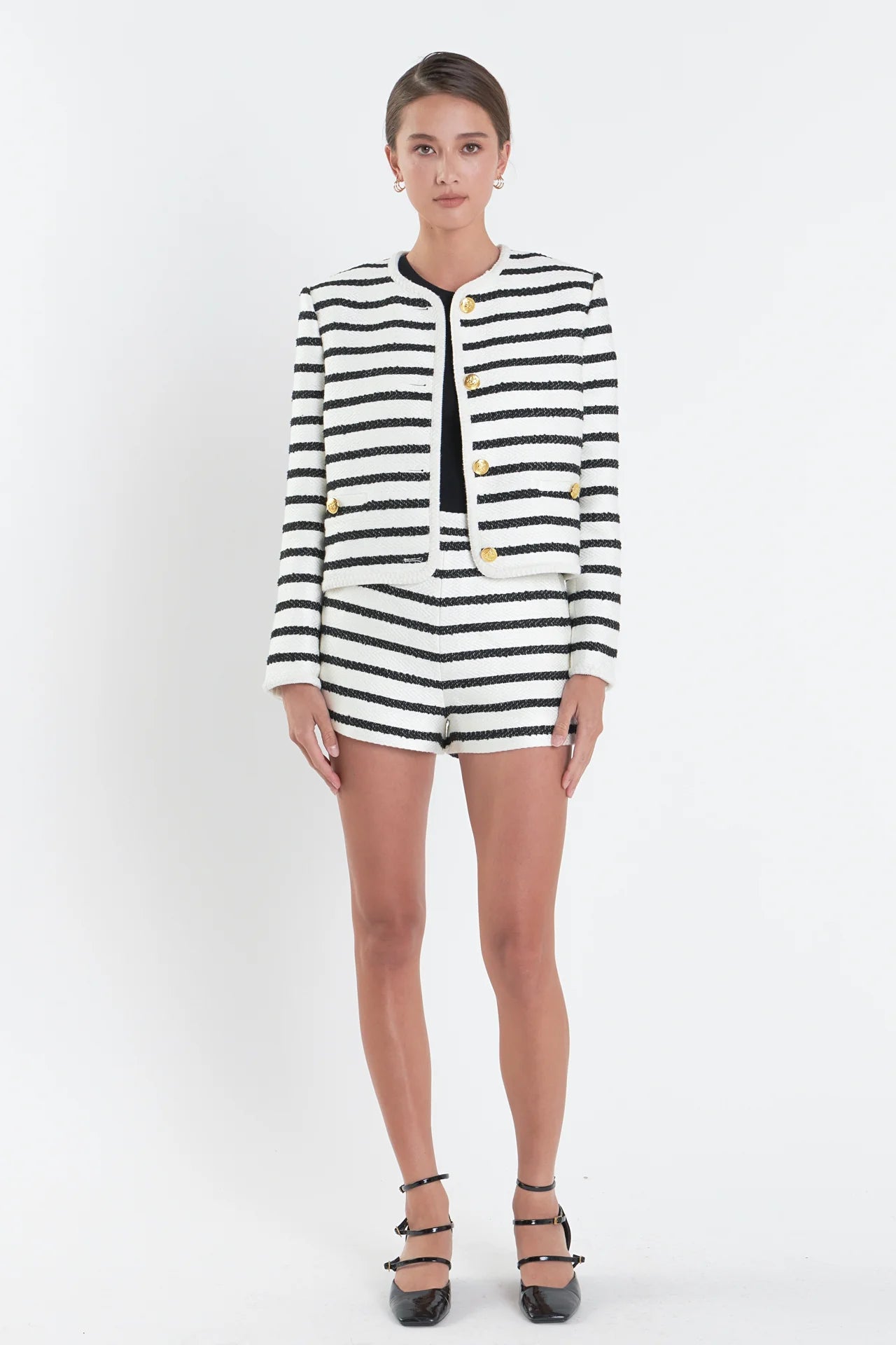 Striped Tweed Jacket