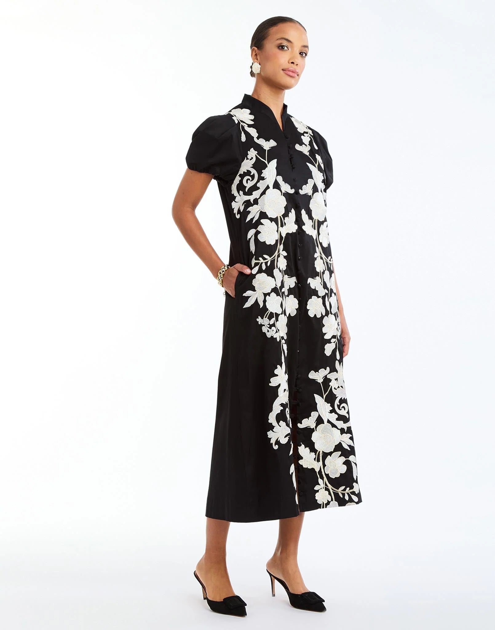 Elliana Barong Midi Dress