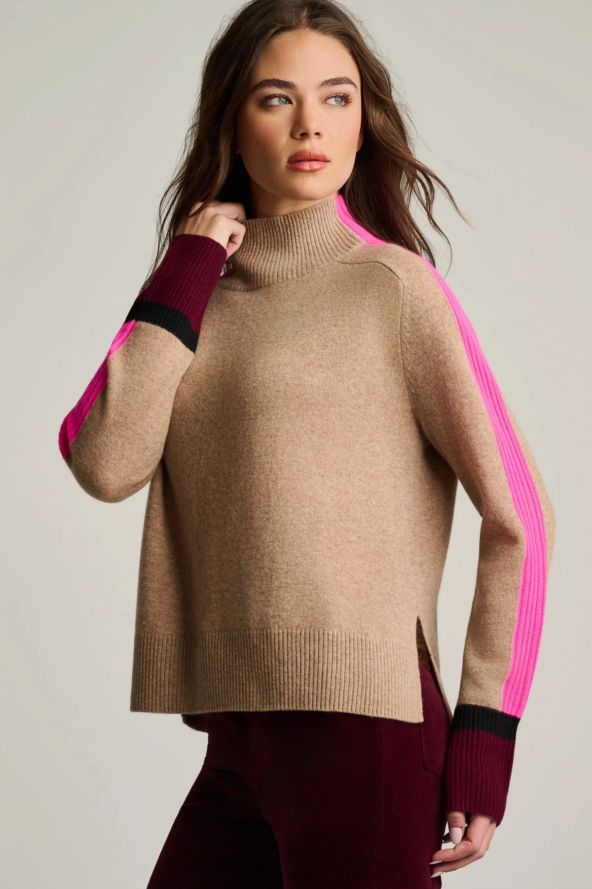 High Spirits Cashmere Sweater in Biscuit