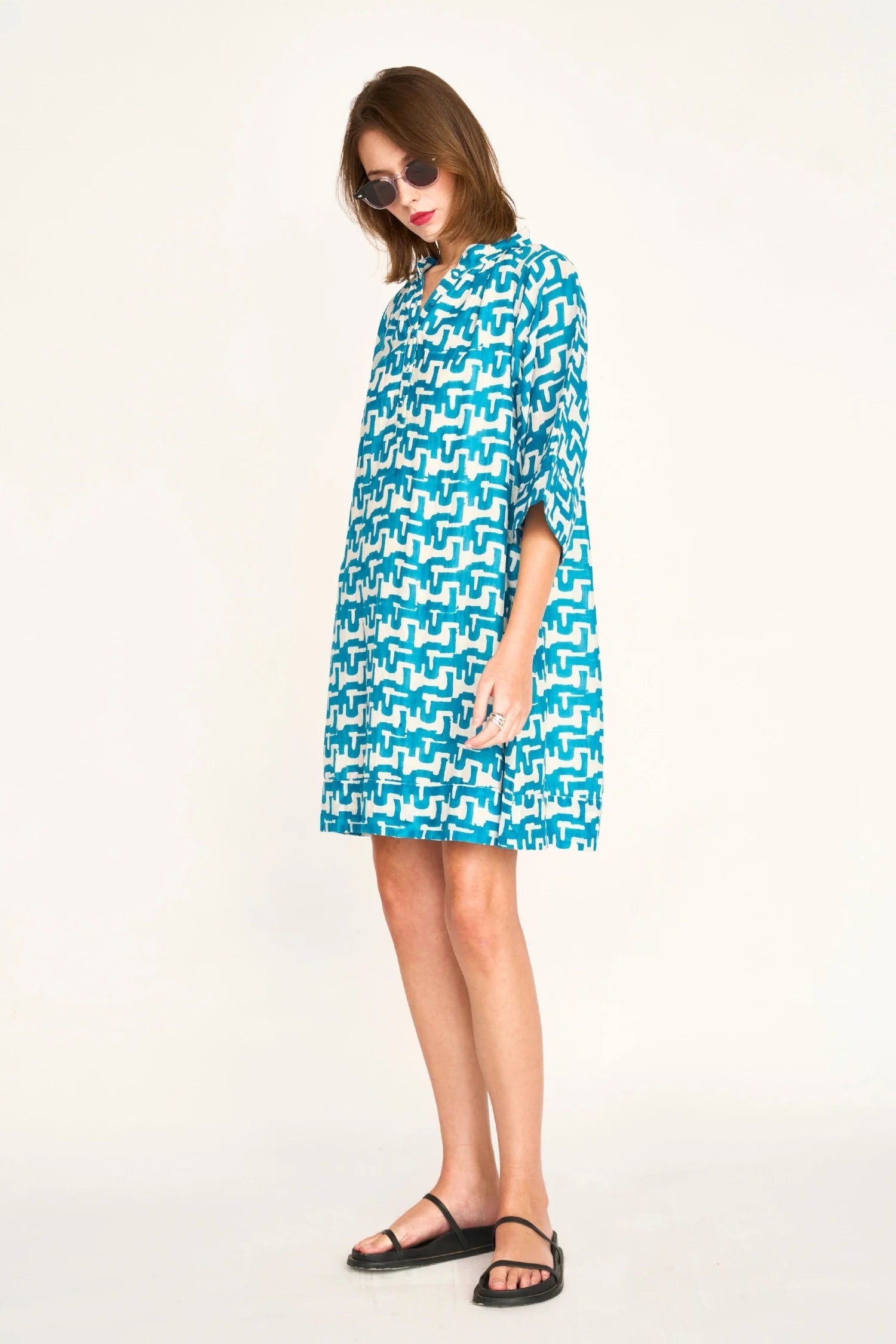 Faro Dress in Azure Popova