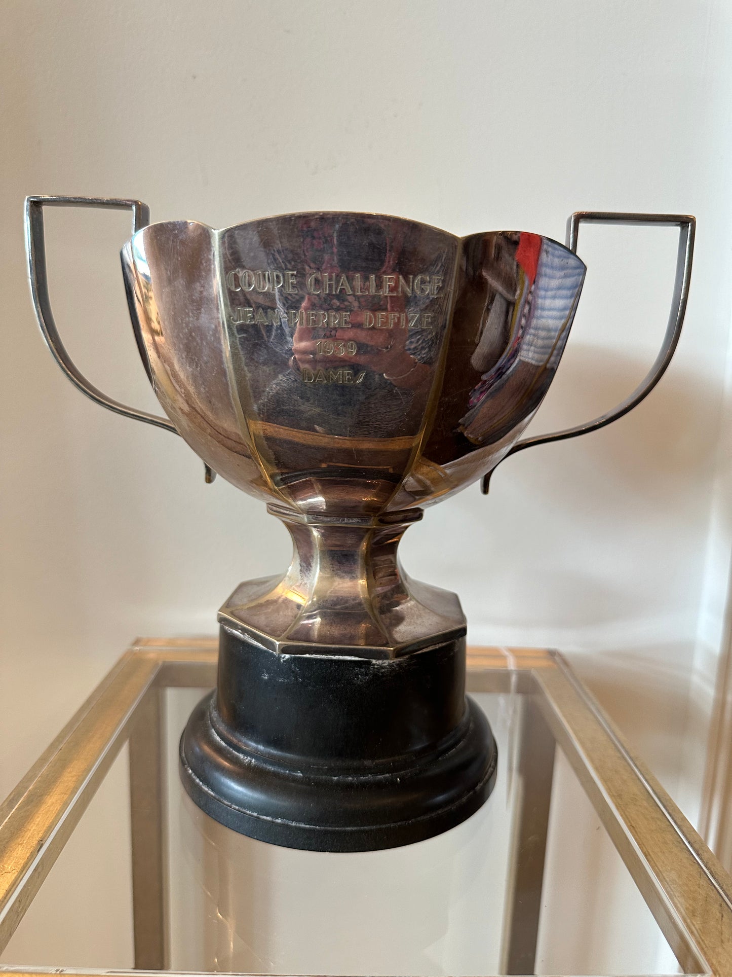 Antique Silver Trophy on Stand