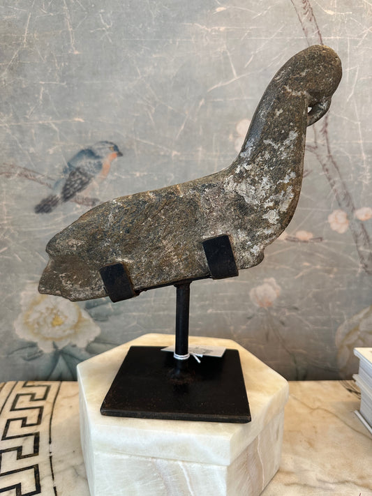 Stone Peacock on Stand