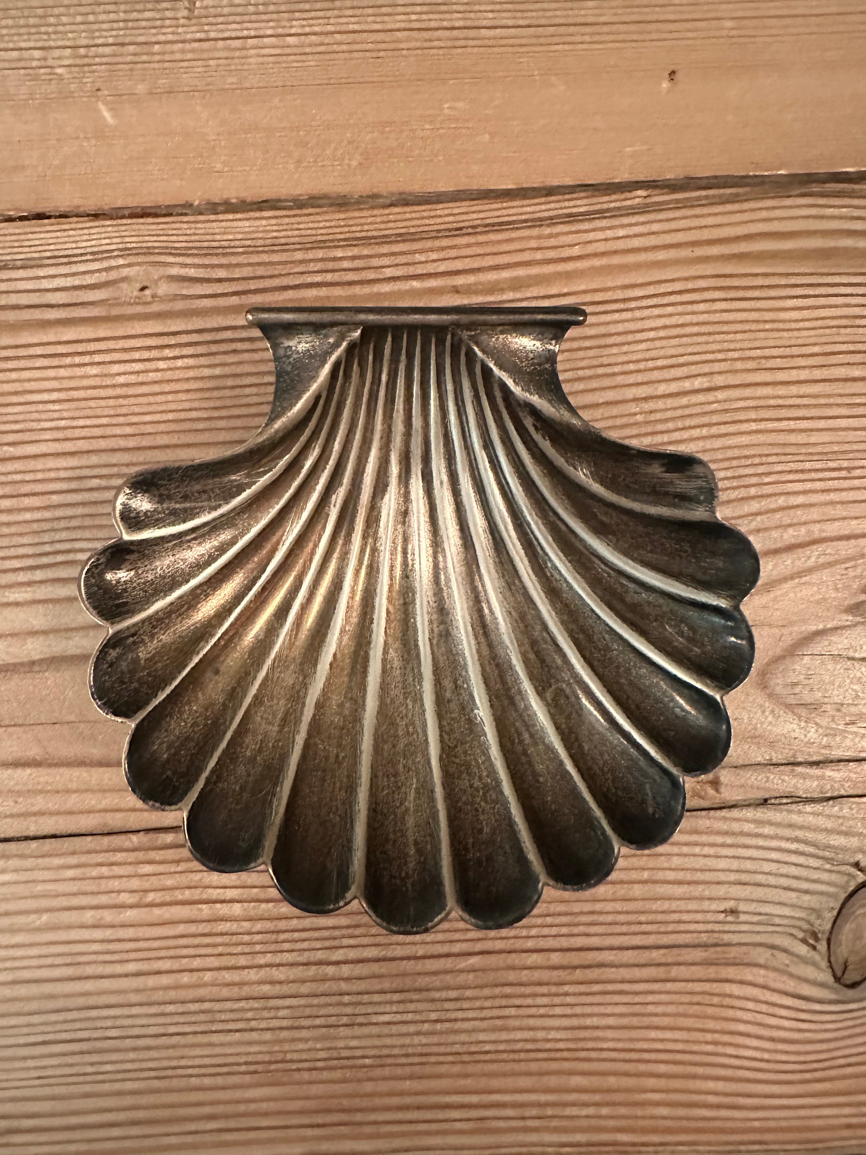 Vintage Sterling Silver Shell-Shaped Dish