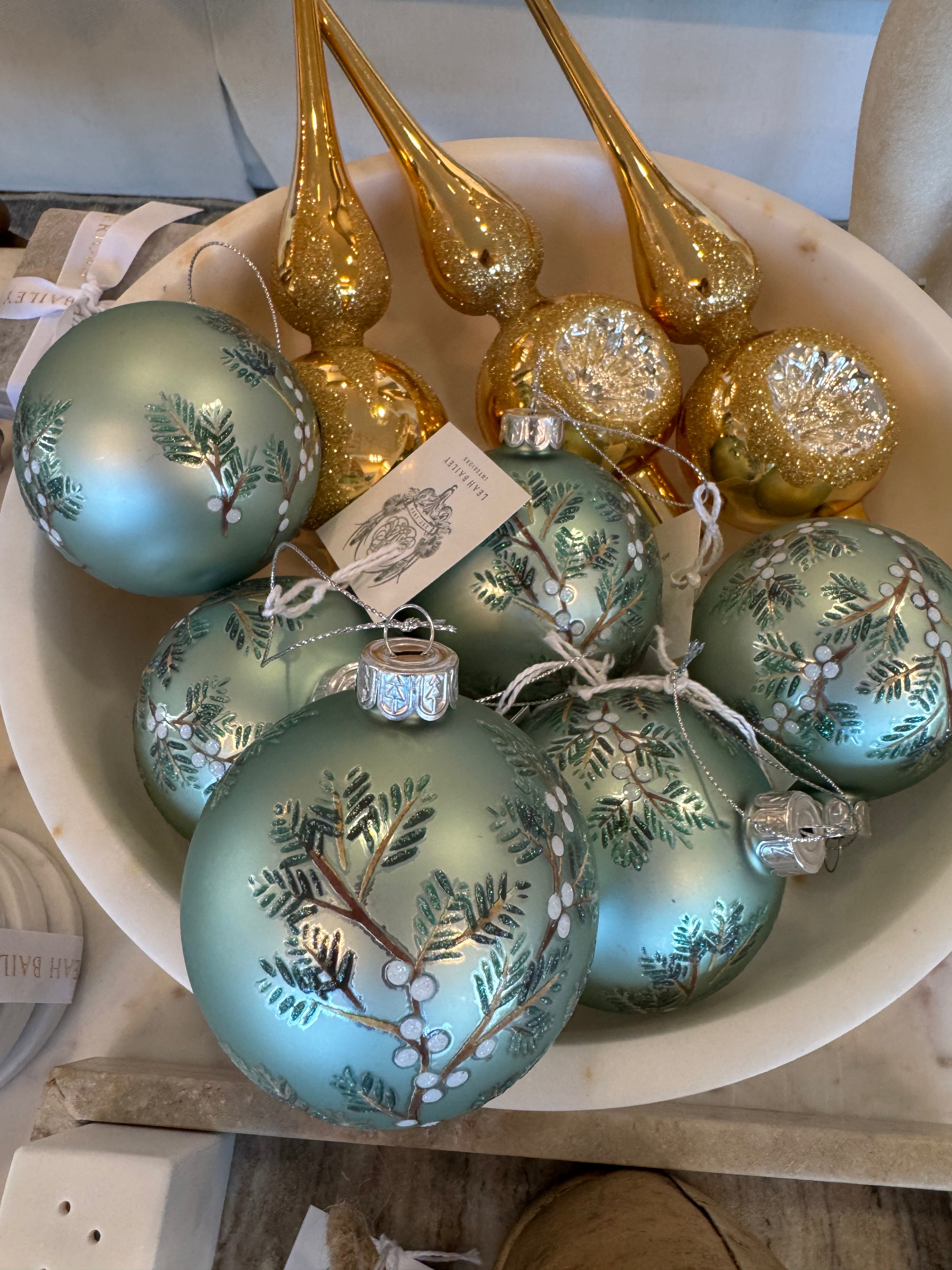 Matte Glass Christmas Ornament