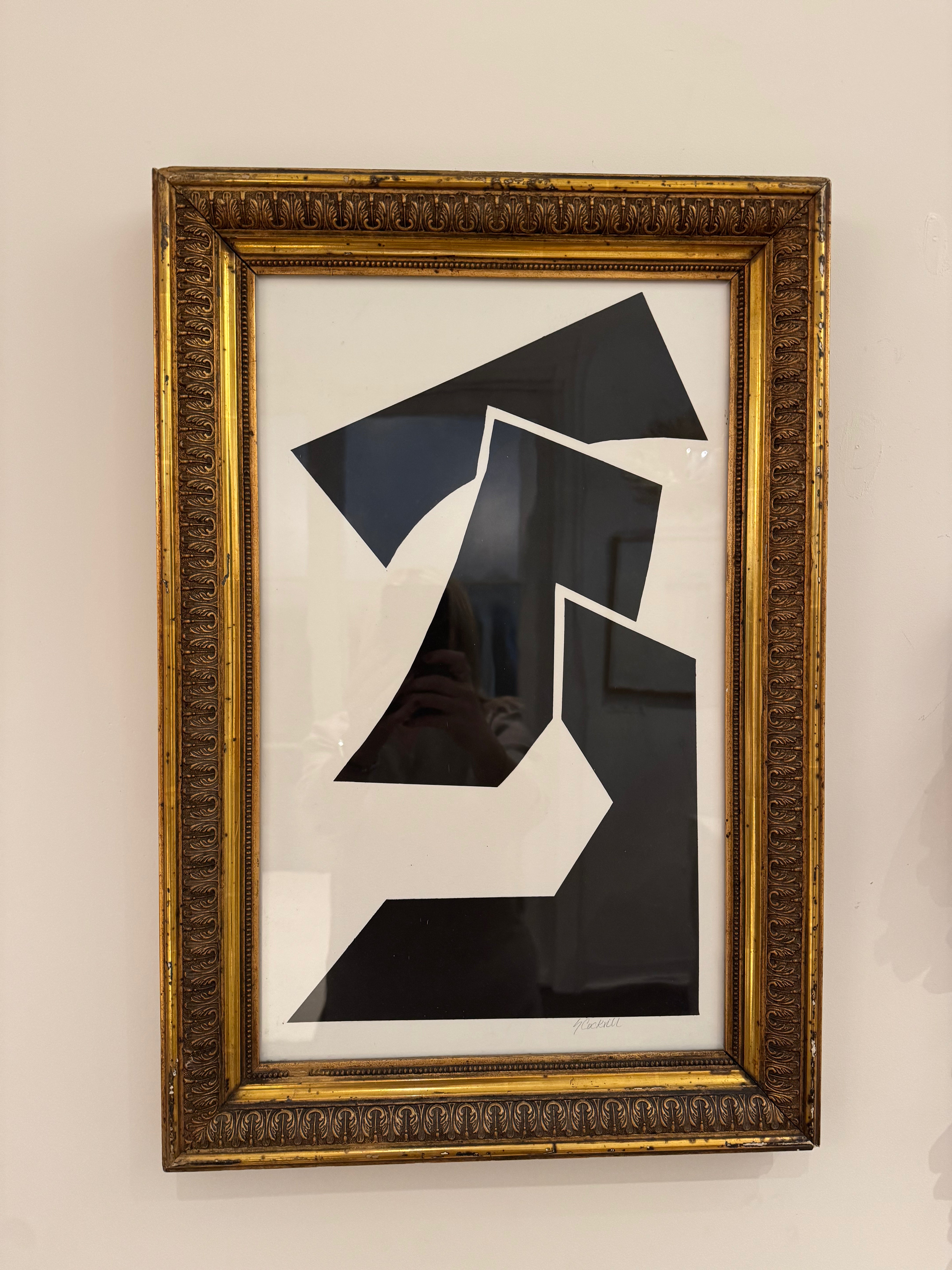 Abstract Black & White Framed Art