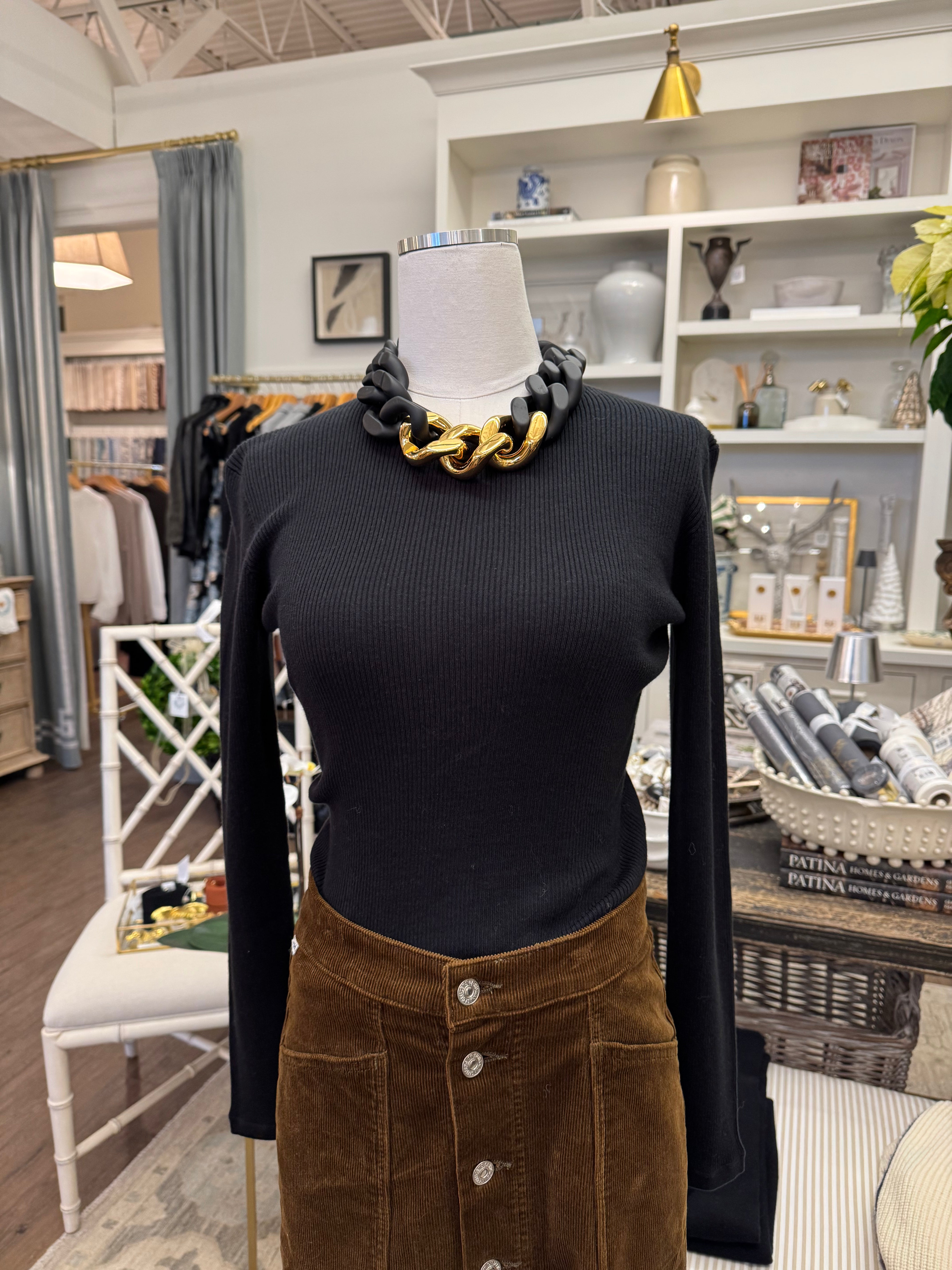 Sterling Long Sleeve Rib Tee