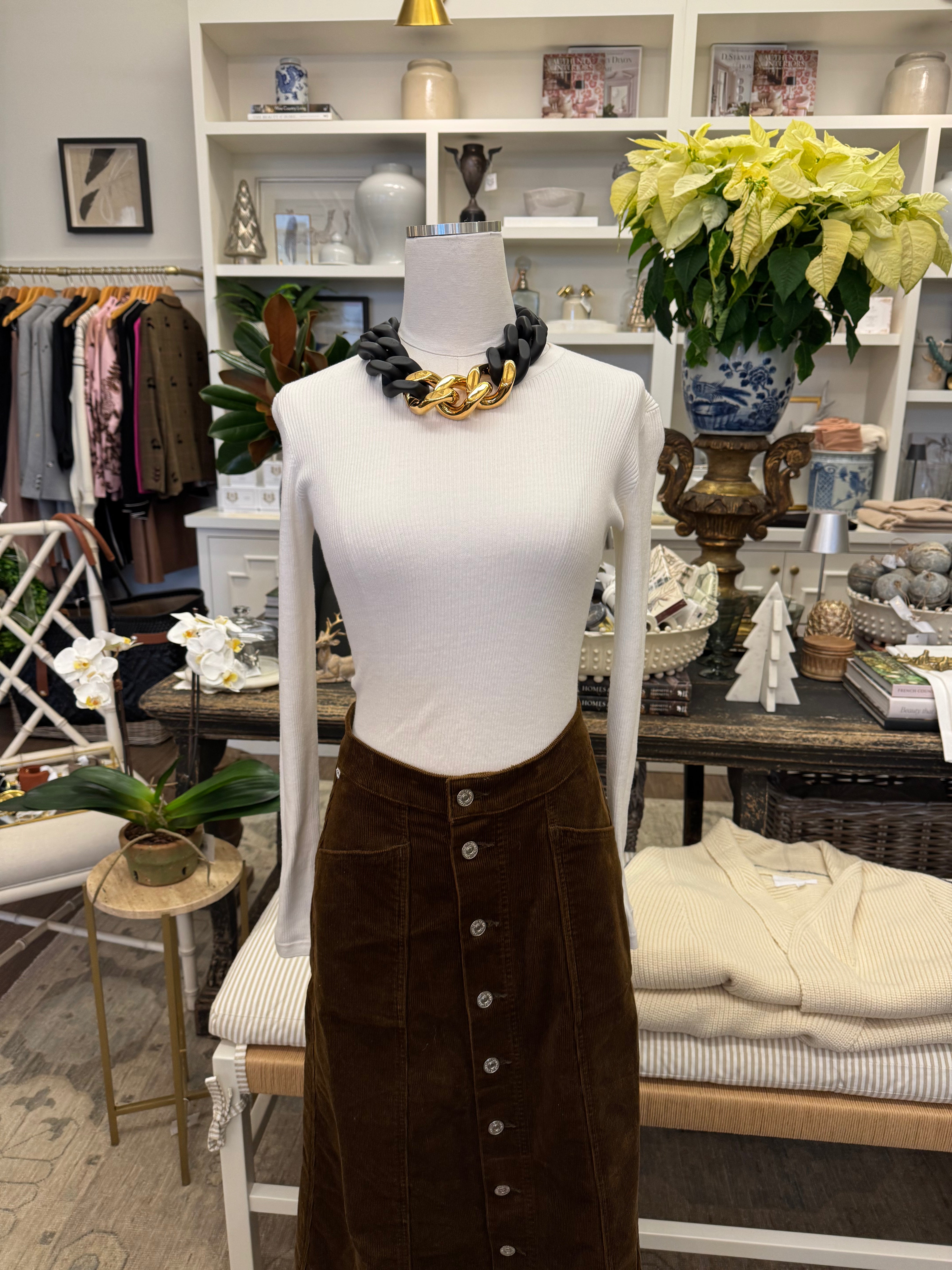 Sterling Long Sleeve Rib Tee