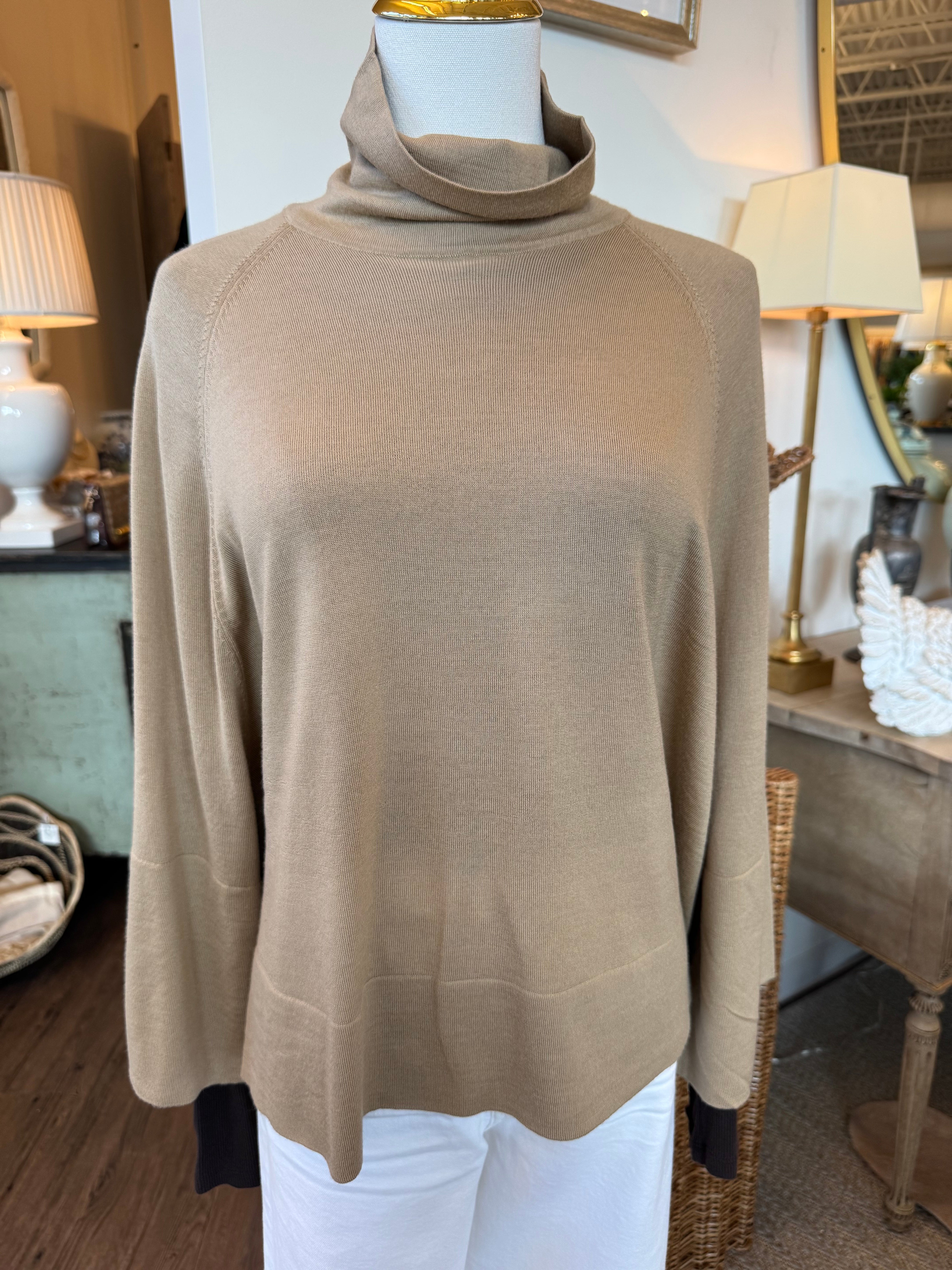 Cozy Poncho with Oversized Raglan Sleeves