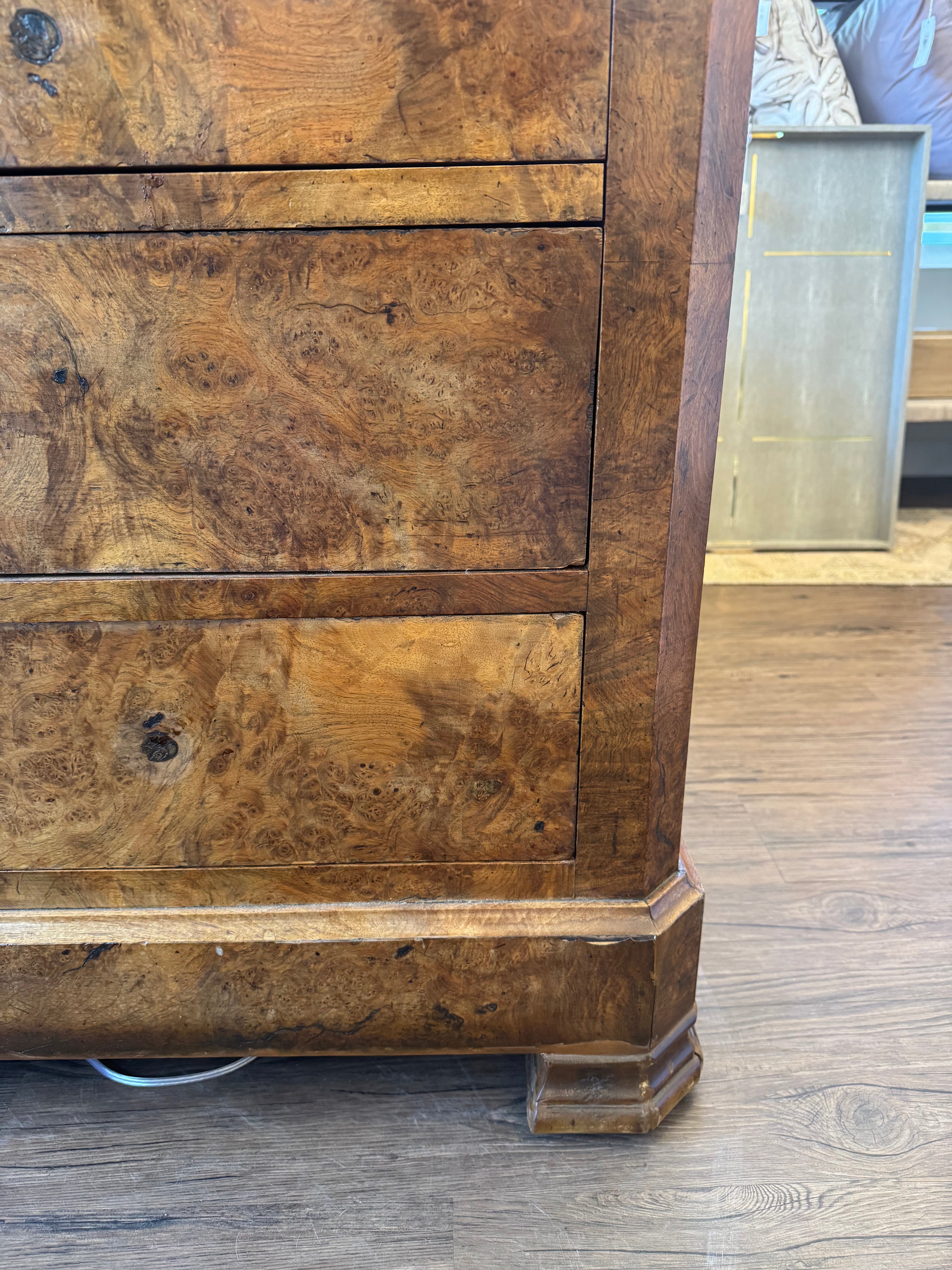 Antique Chest with White Marble Top