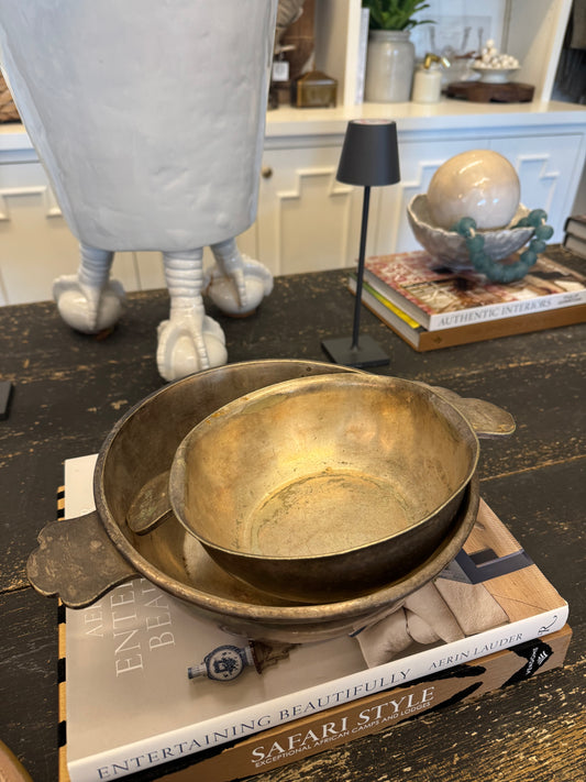 Antique Metal Bowls