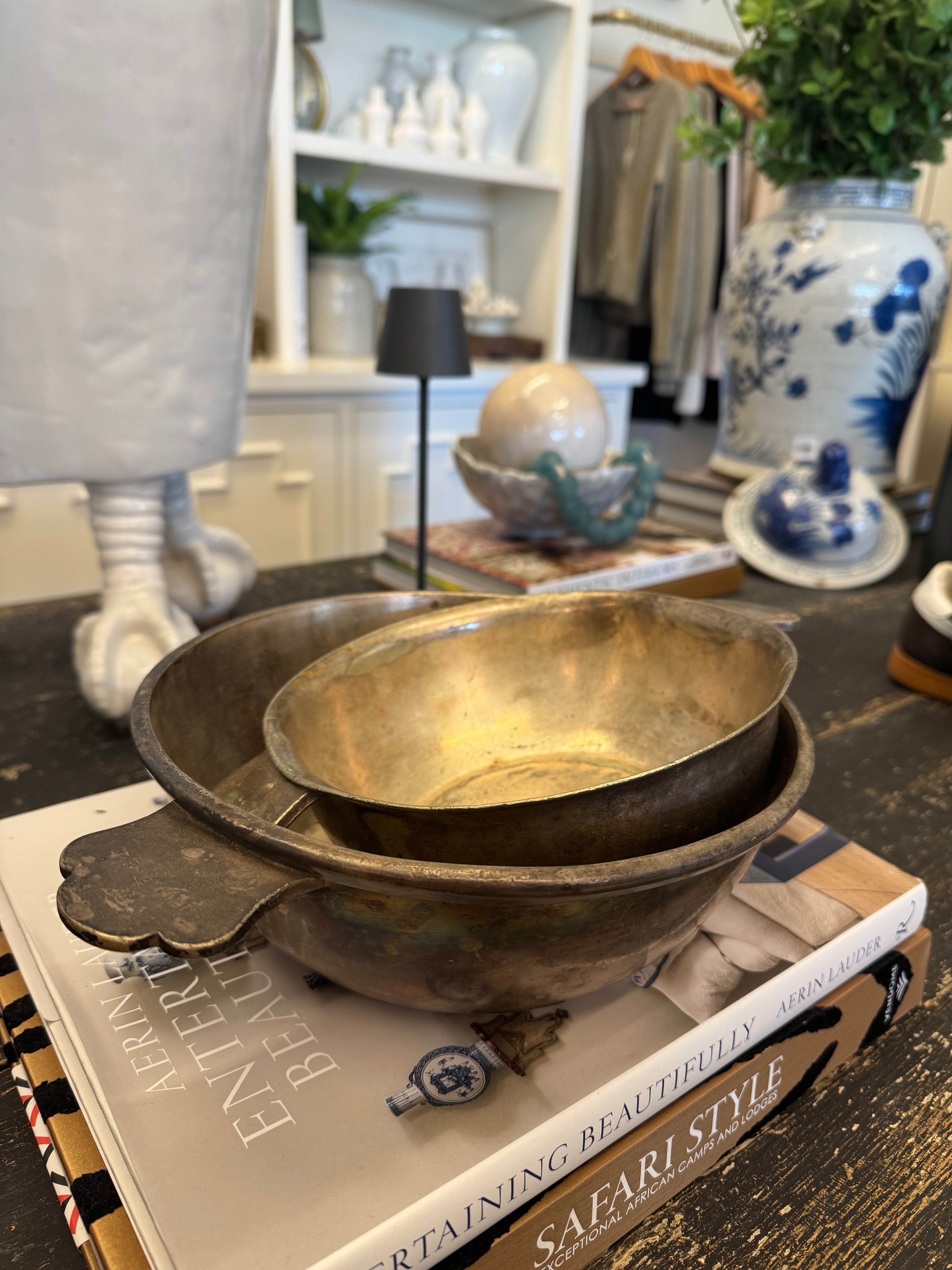 Antique Metal Bowls