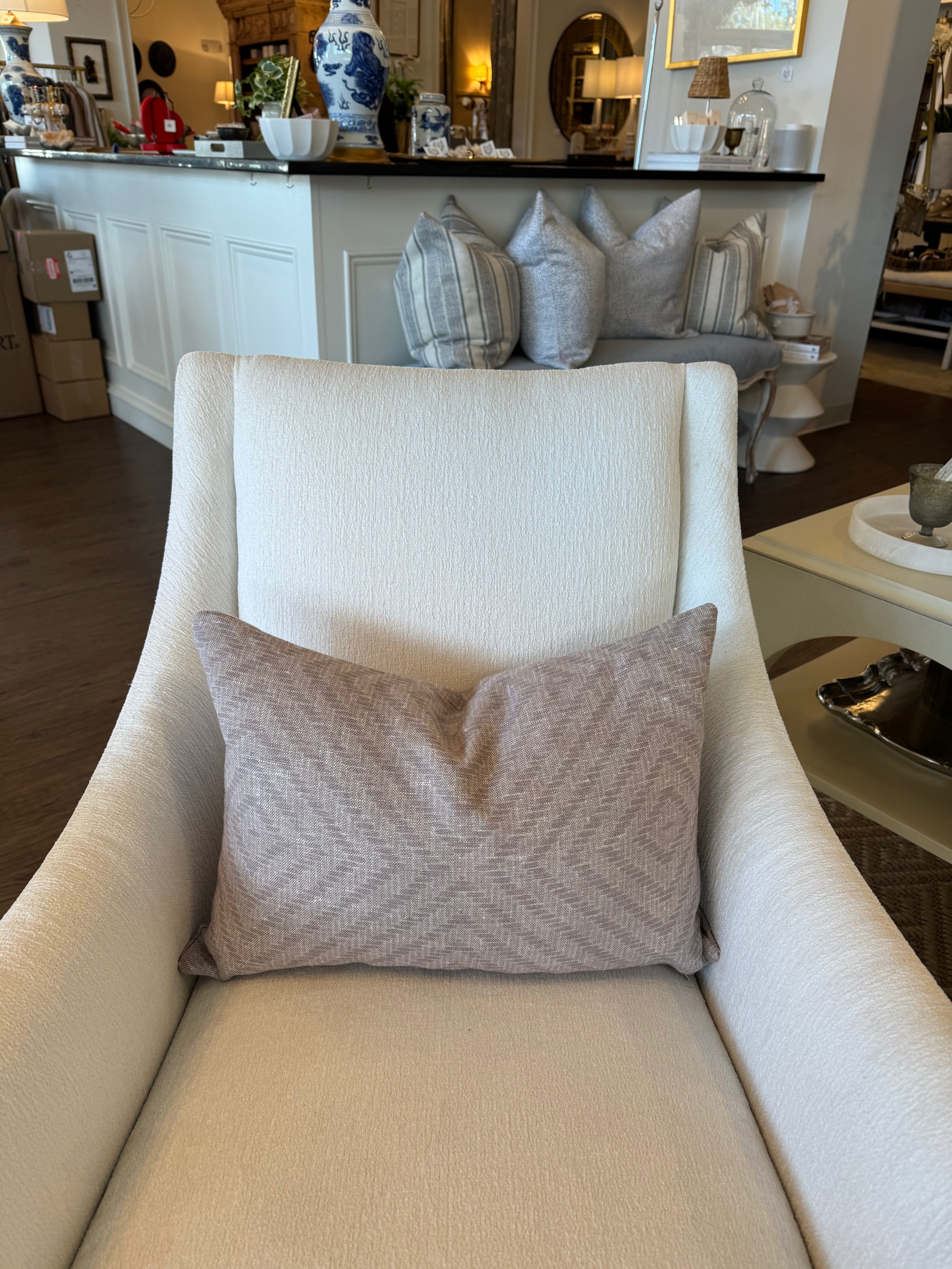 Geometric Custom Kidney Pillow