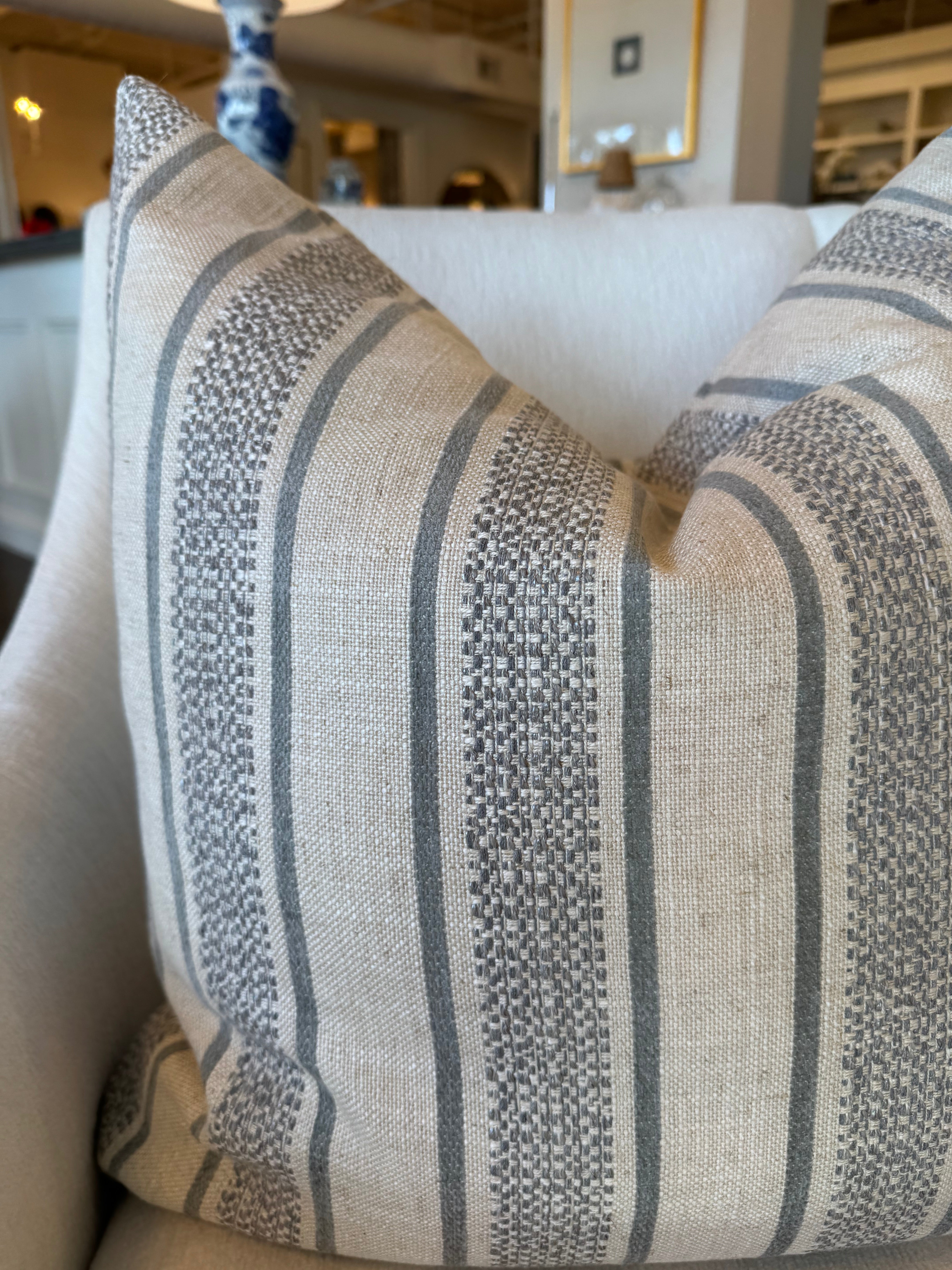 Custom Striped Pillow