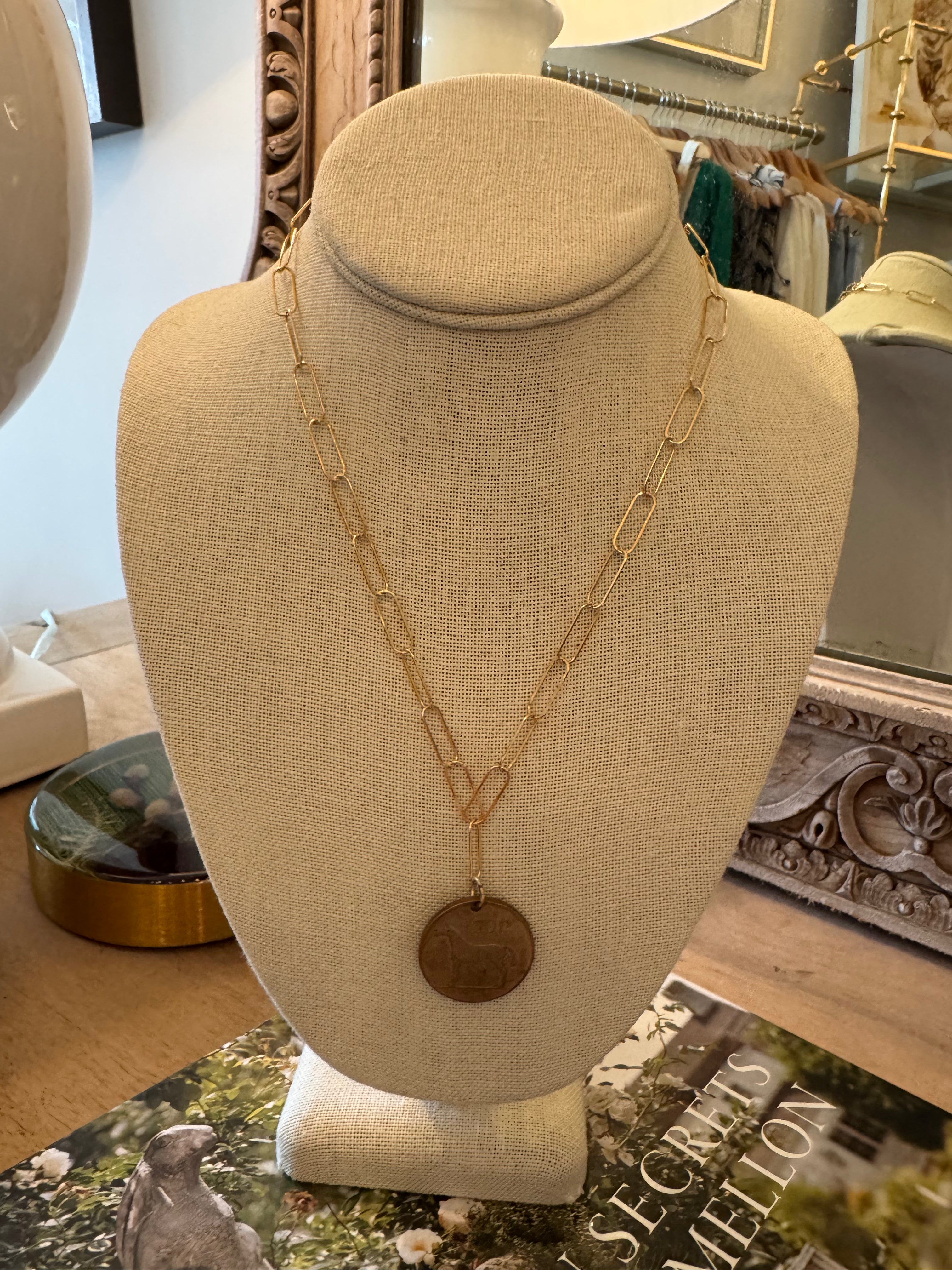 Vintage Irish 20 Pence Coin Necklace