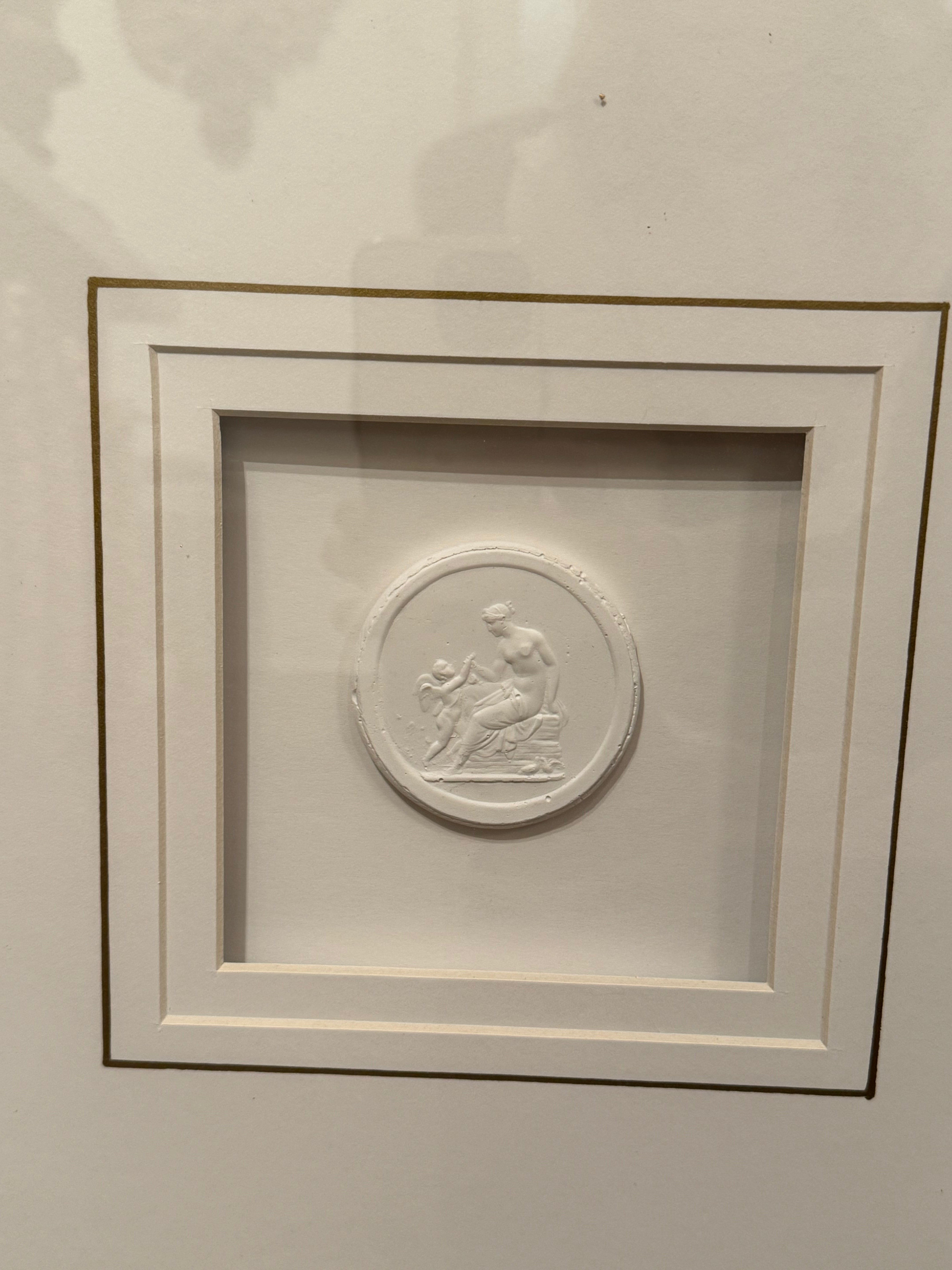 XL Intaglio with Double White Mat - 16" x 16"