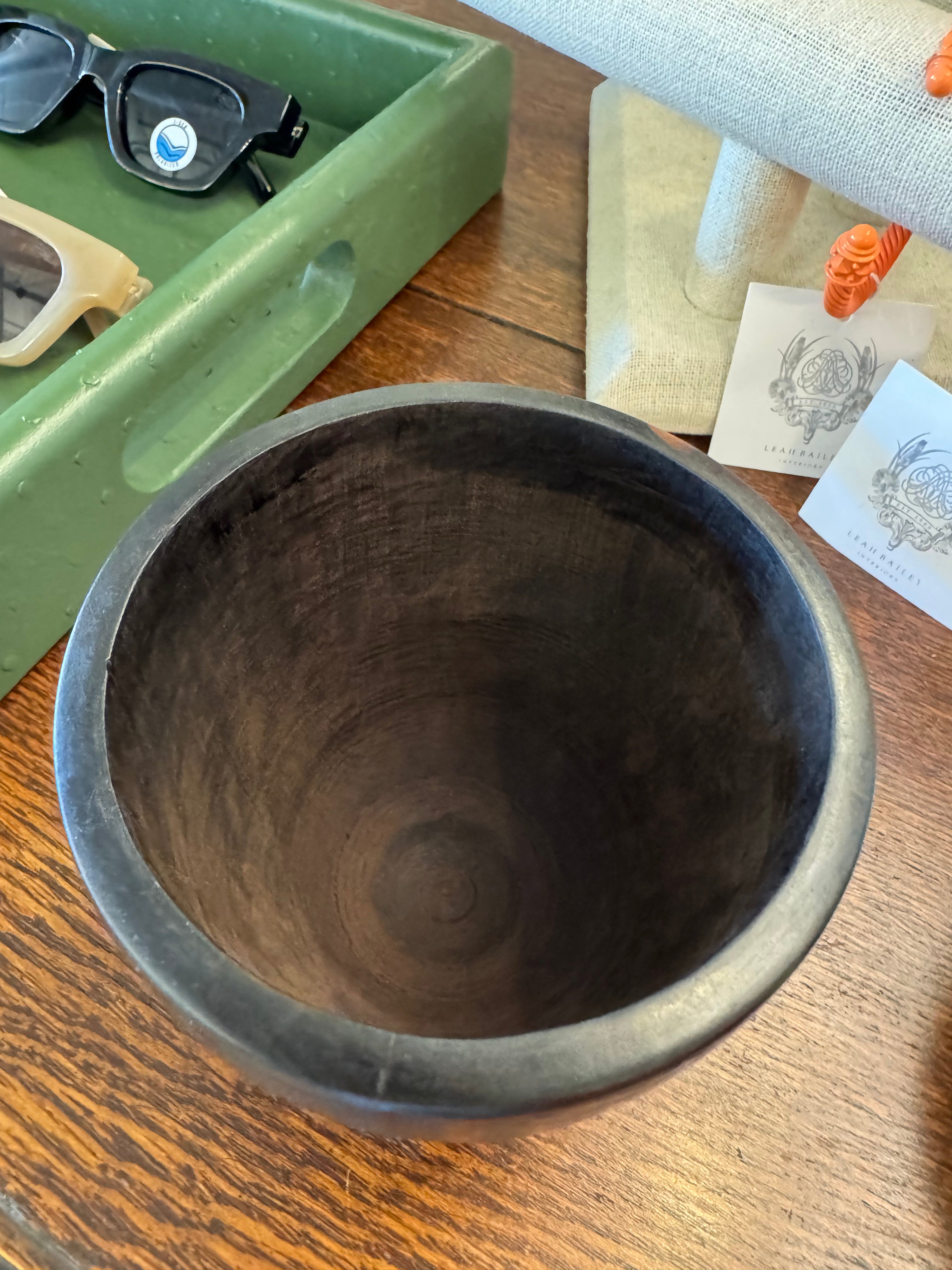 Turned Wood Lidded Vessel