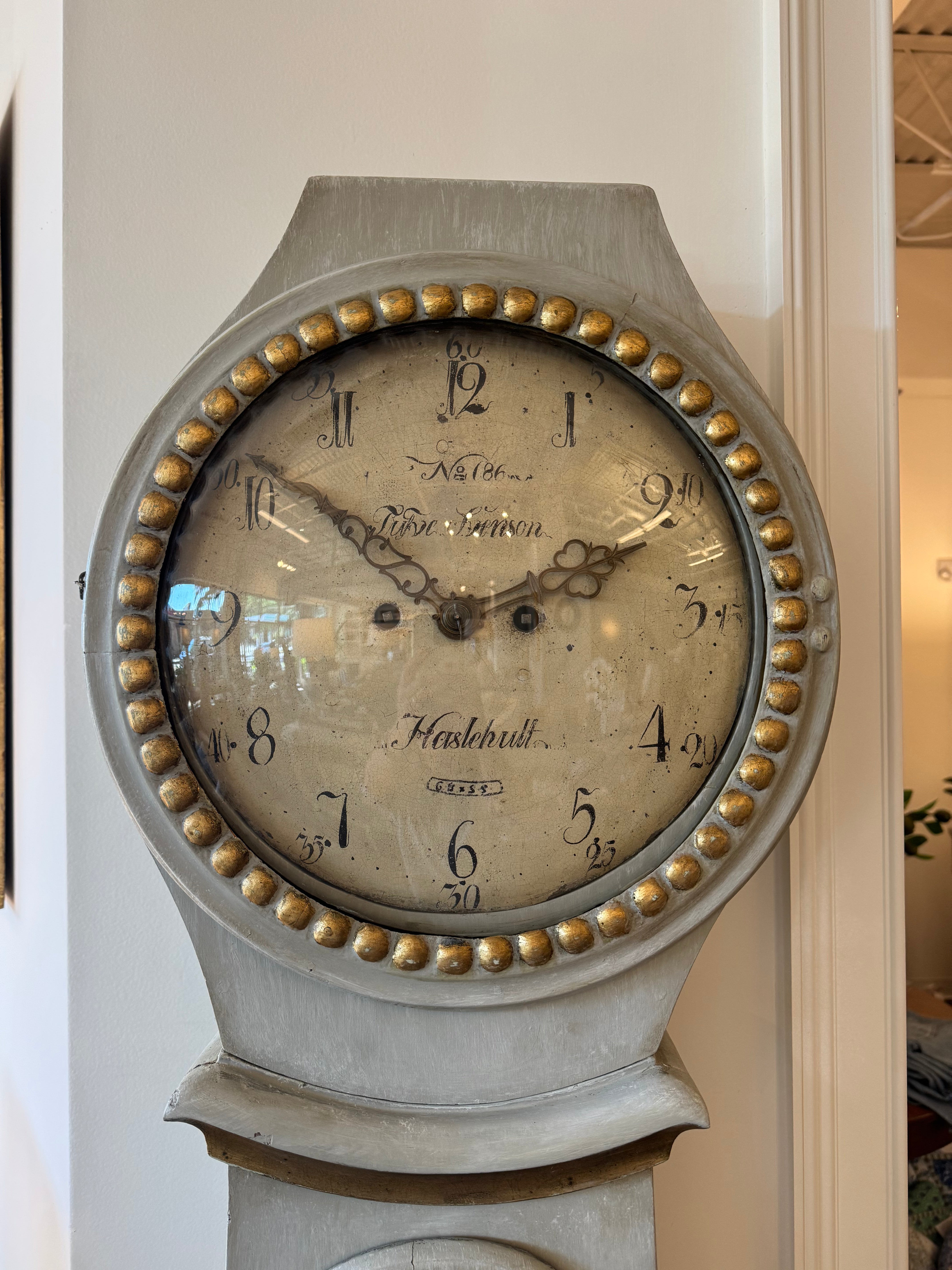 Mora Clock with Gold Gilt