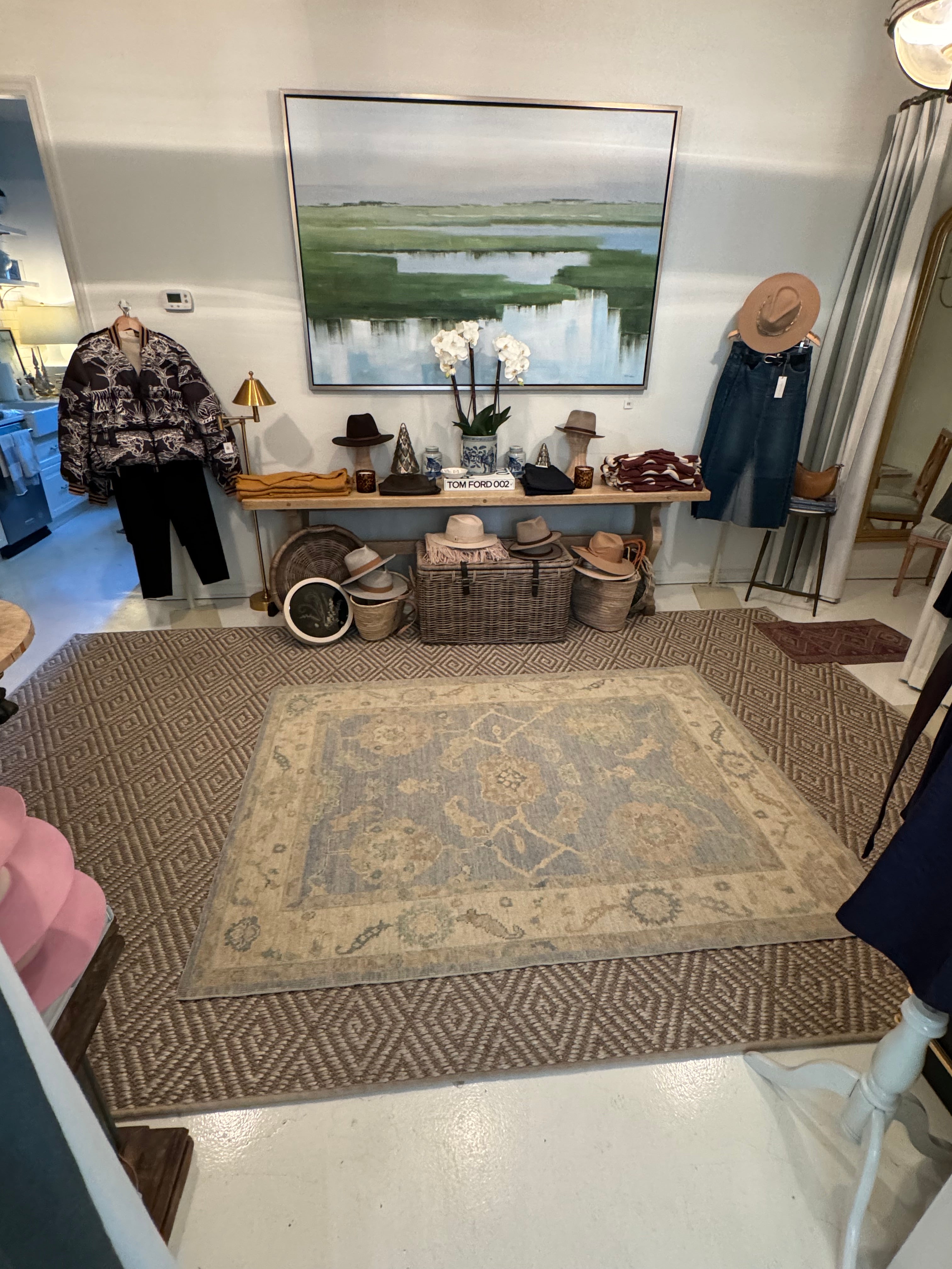 Blue and Gold Turkish Rug