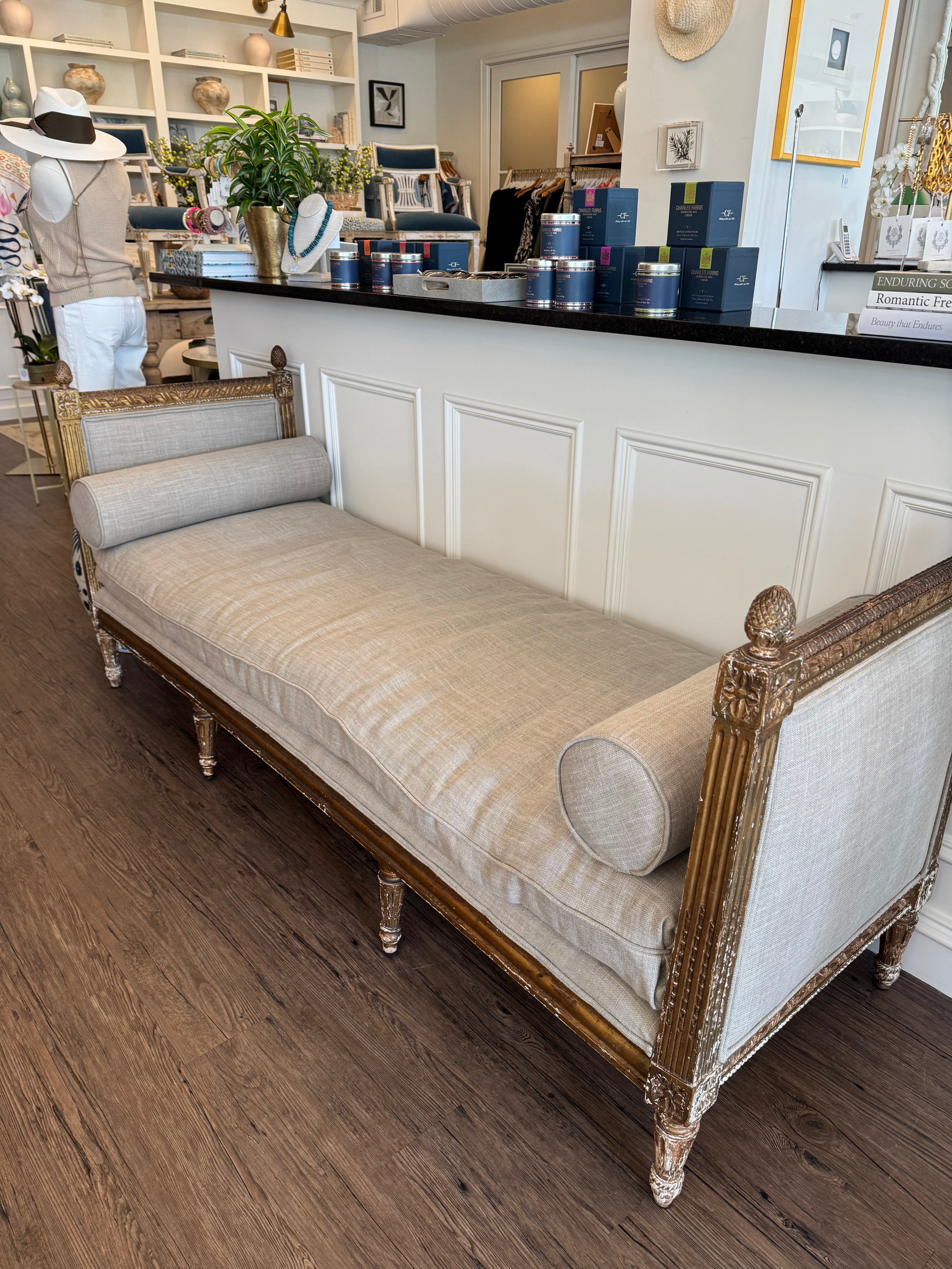 Antique Upholstered Daybed