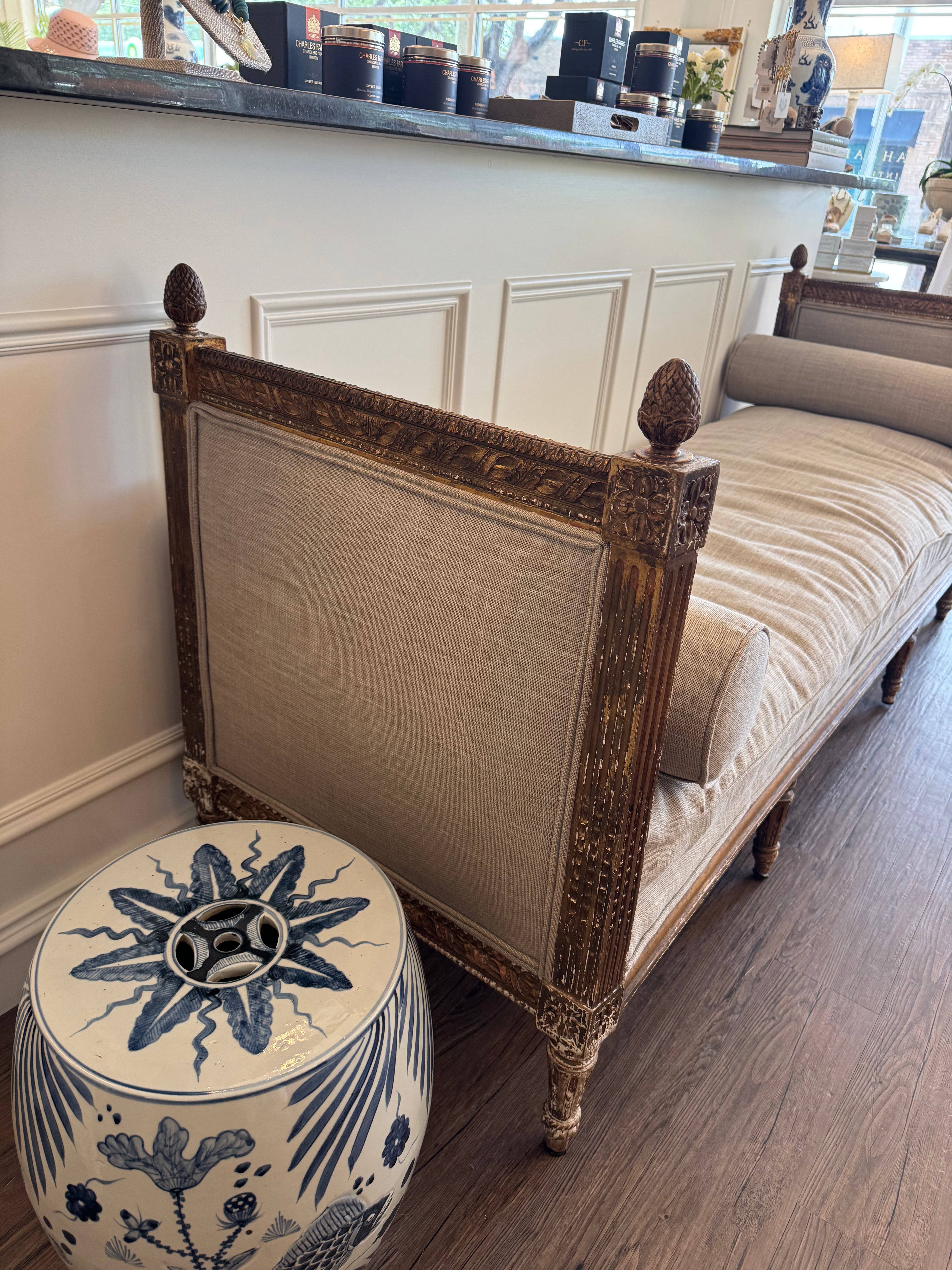 Antique Upholstered Daybed