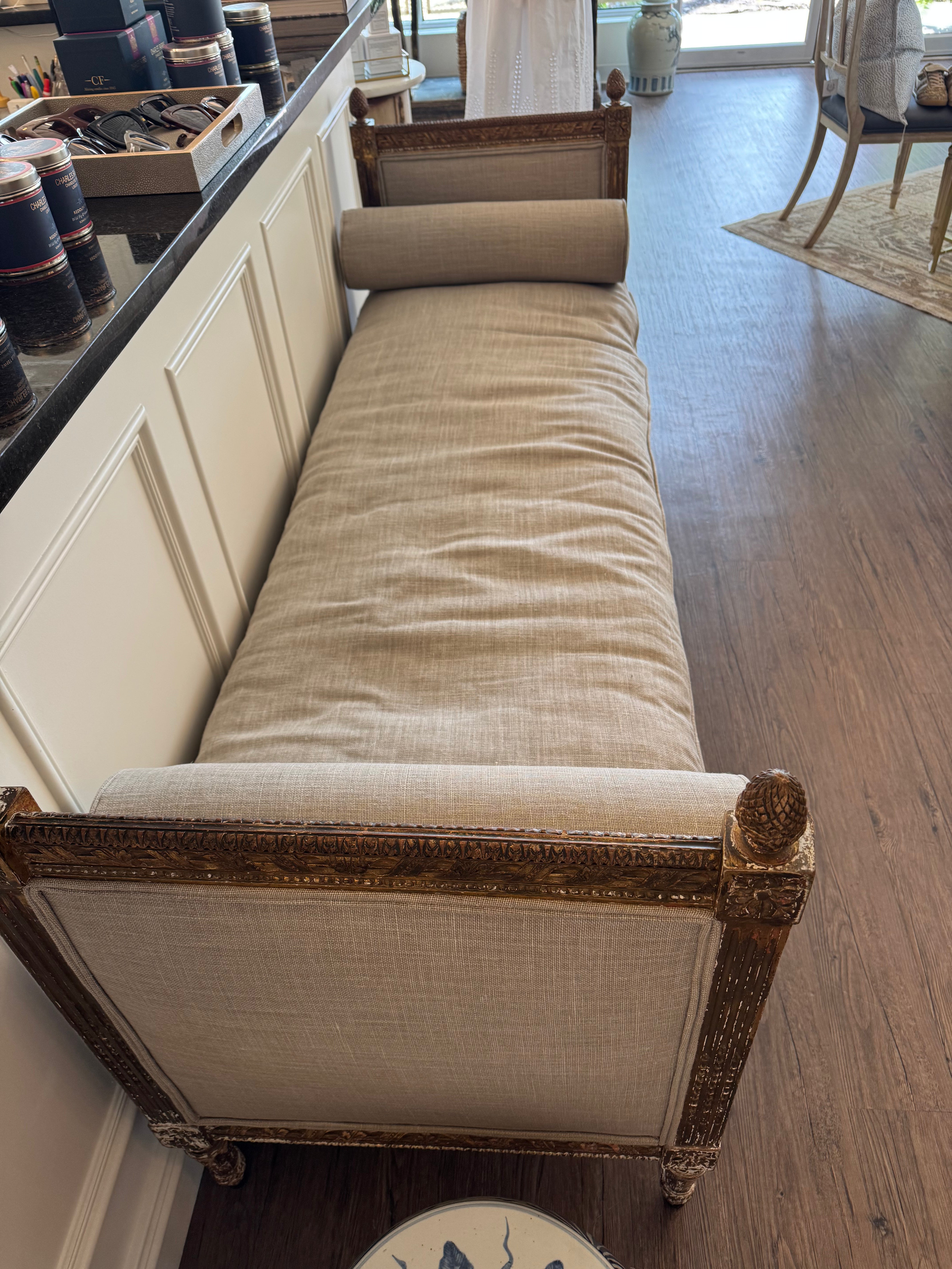 Antique Upholstered Daybed