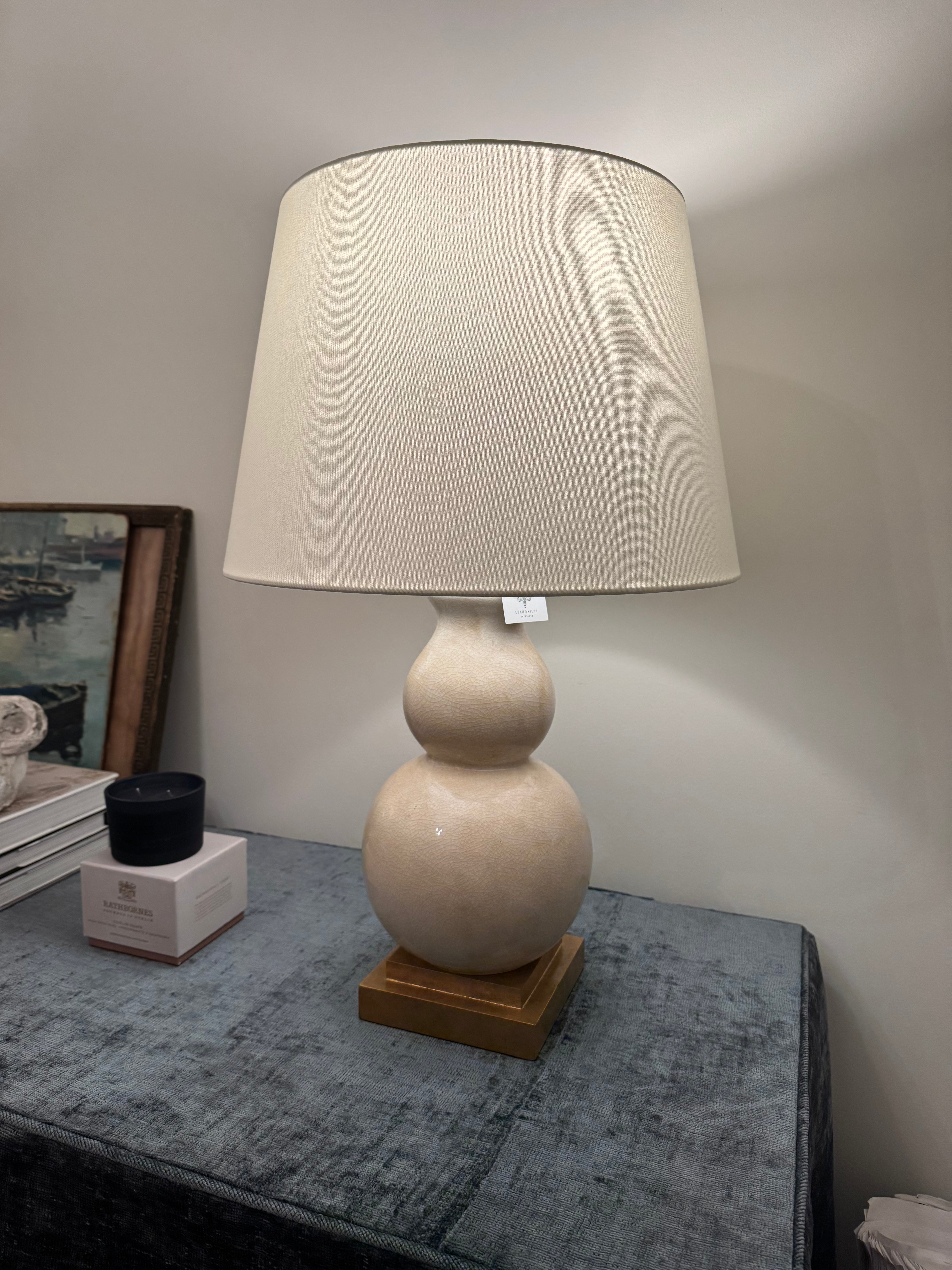 Gourd Form Small Table Lamp