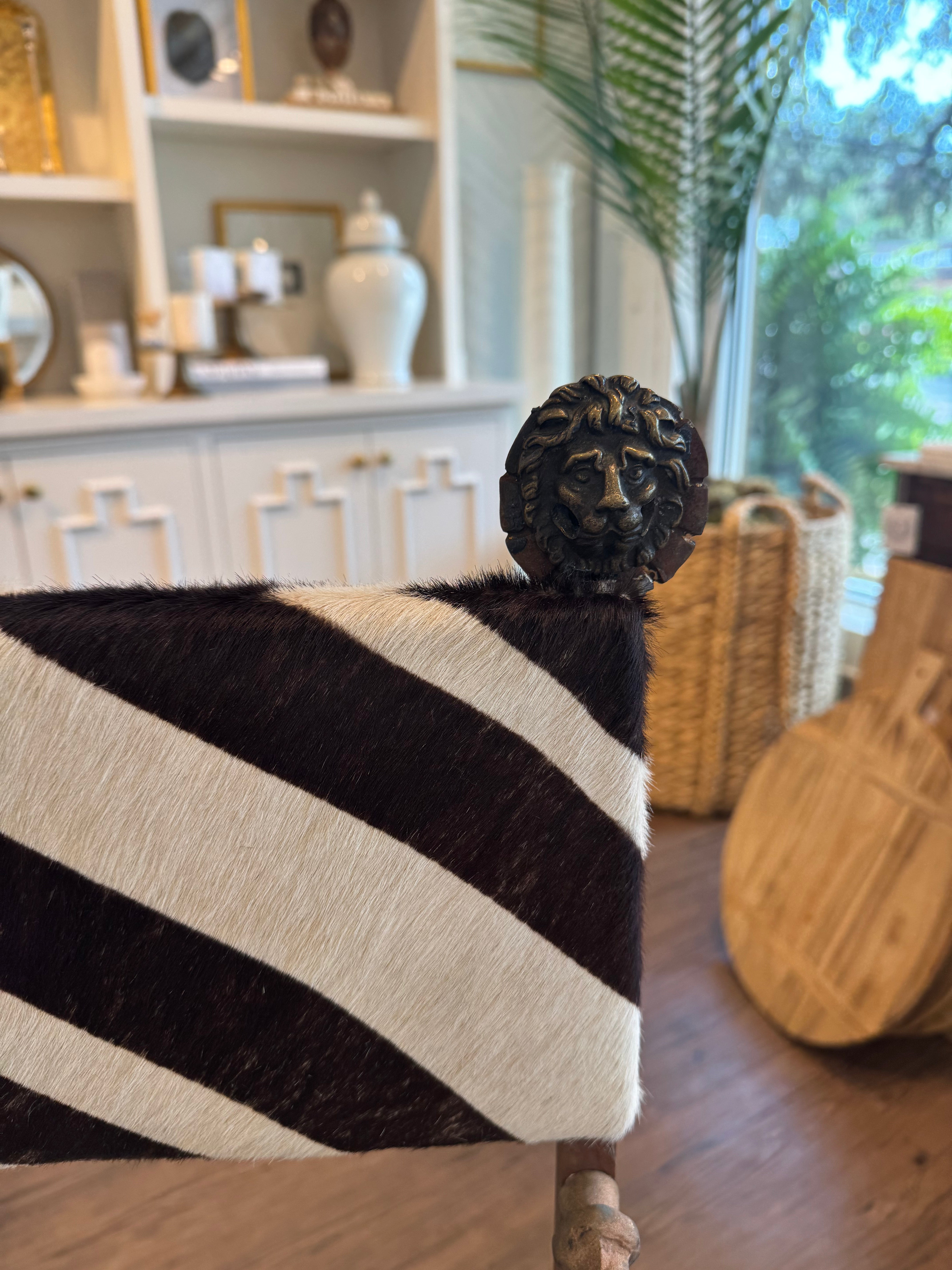Antique Zebra Chair