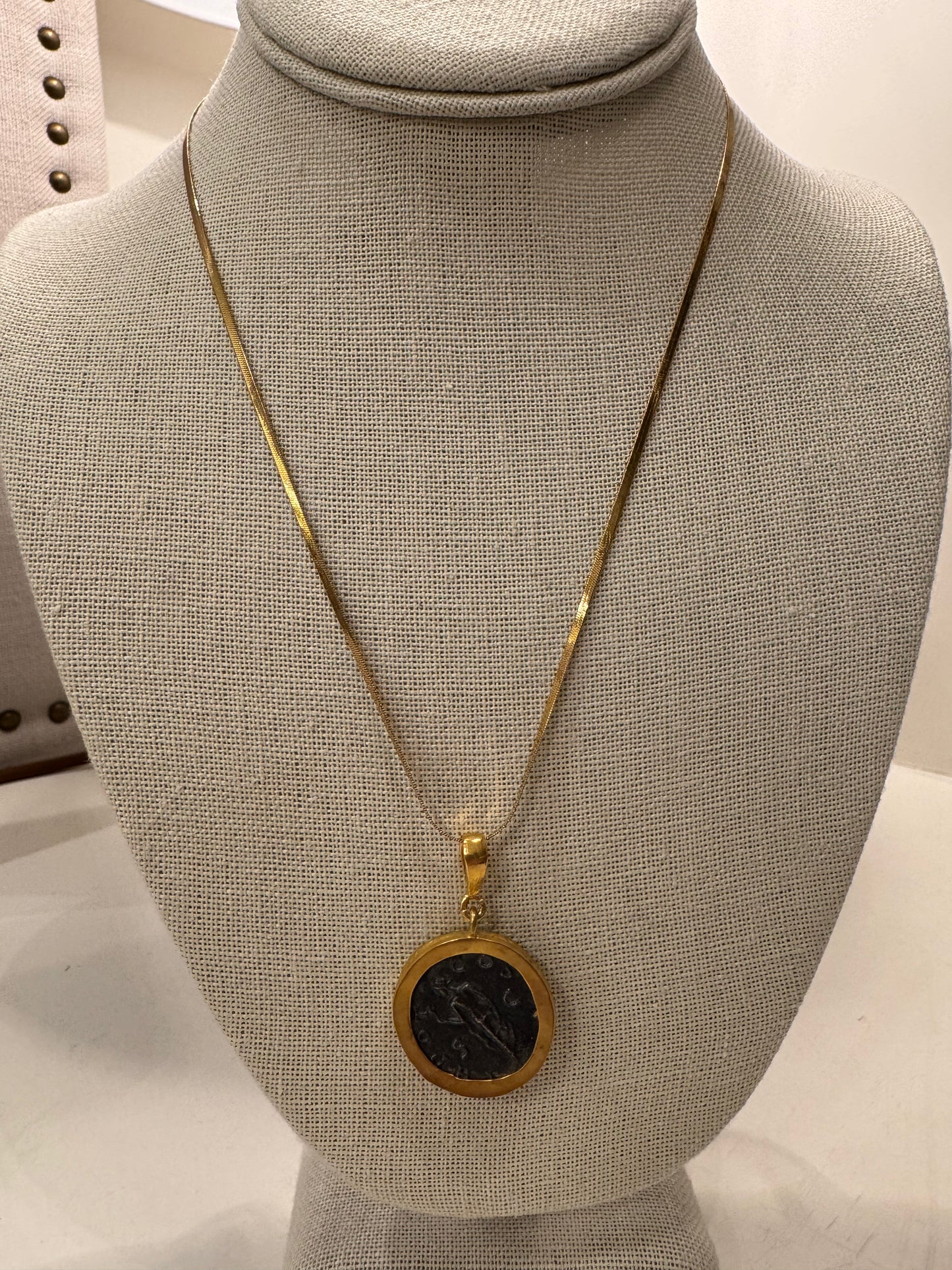 Roman Emperor Pendant Necklace