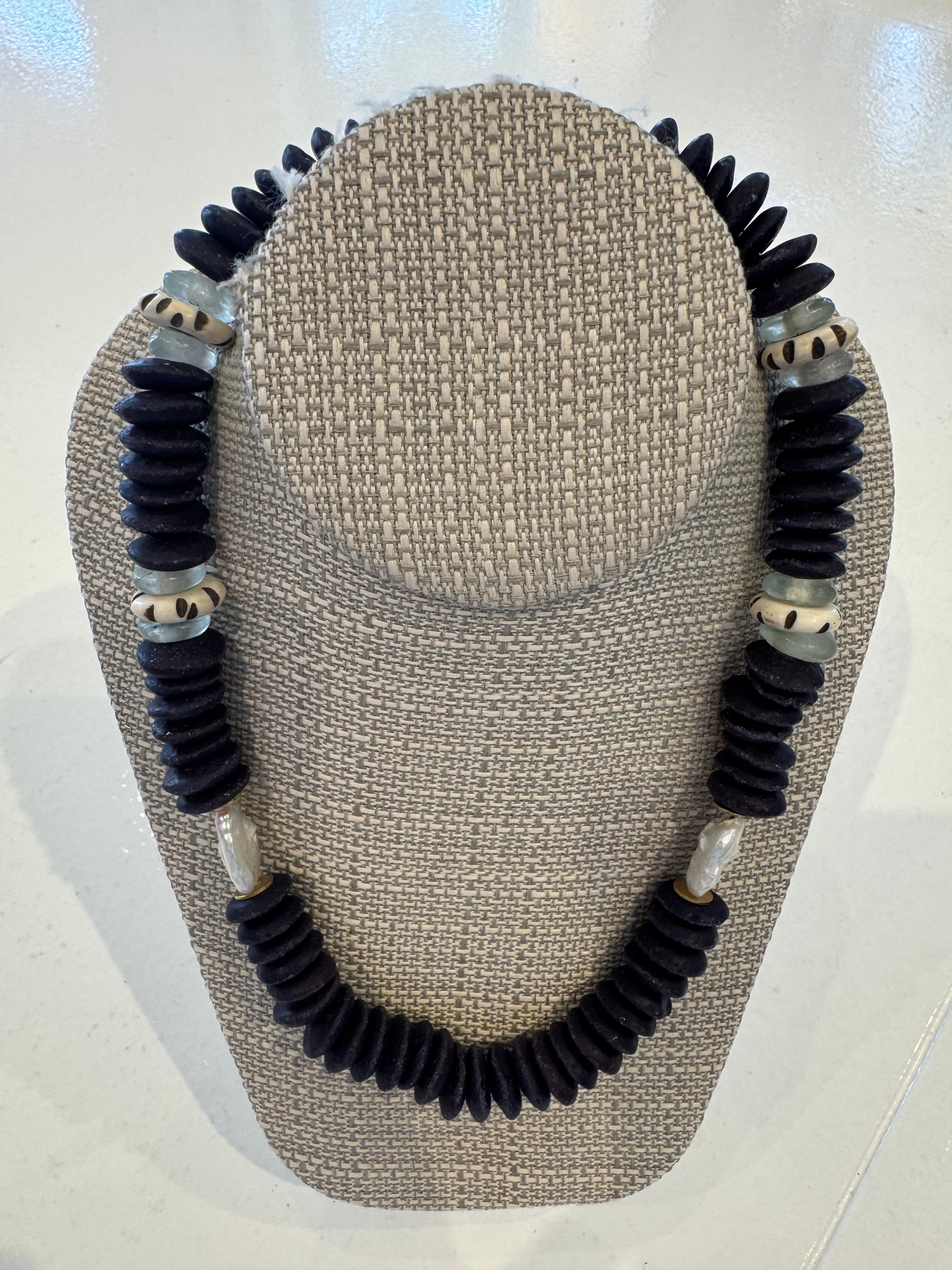 Dark Purple Beaded Necklace