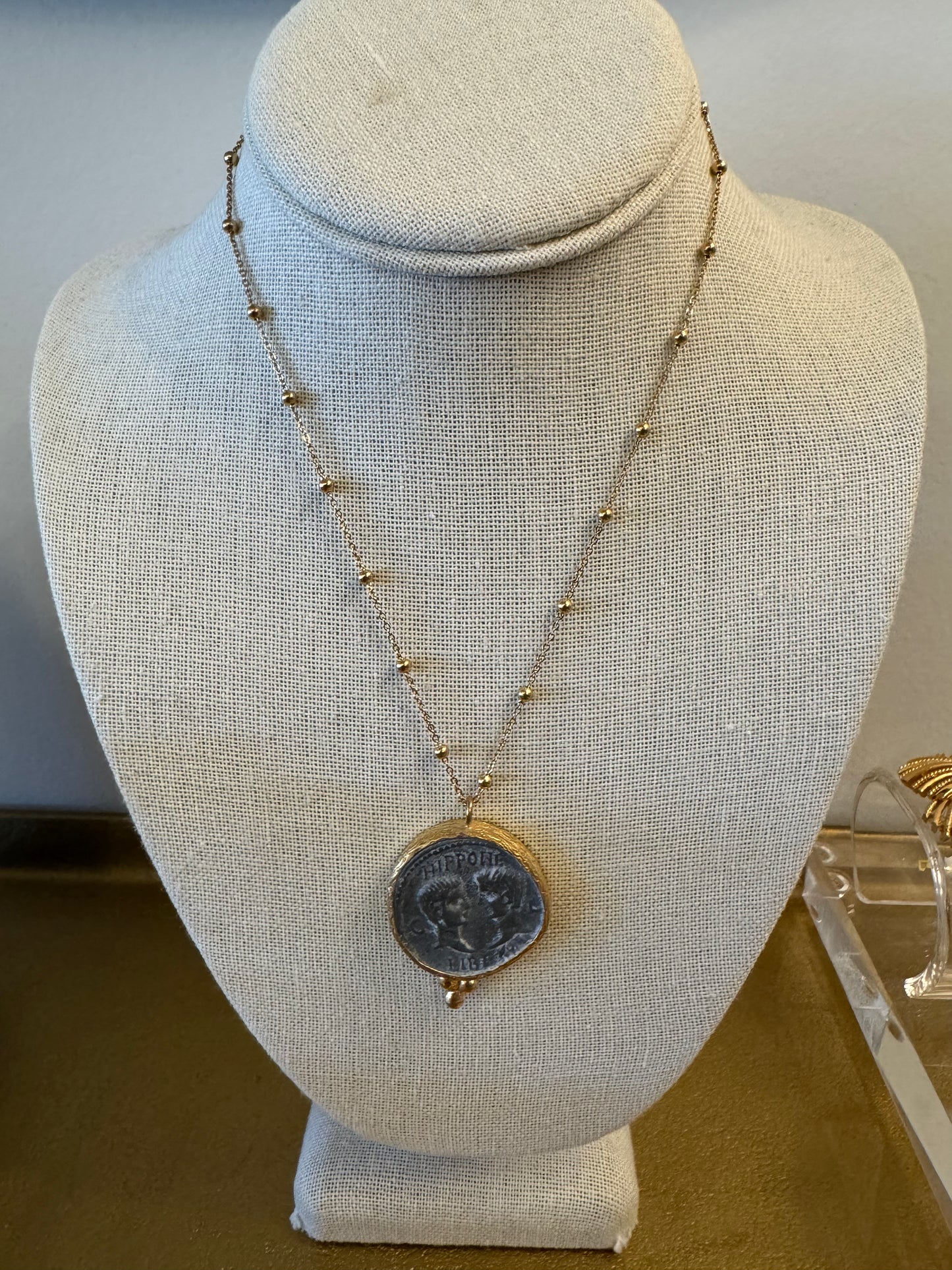 Roman Emperor Pendant Necklace