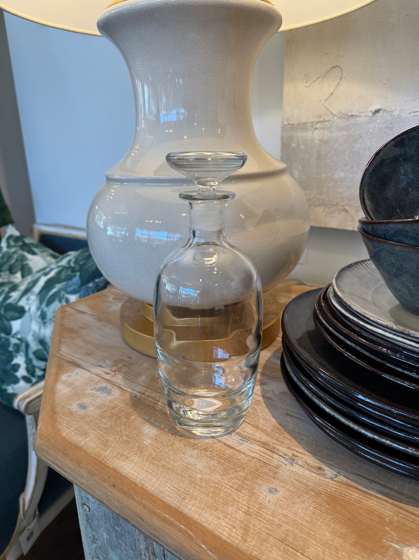 Vintage Clear Glass Decanter