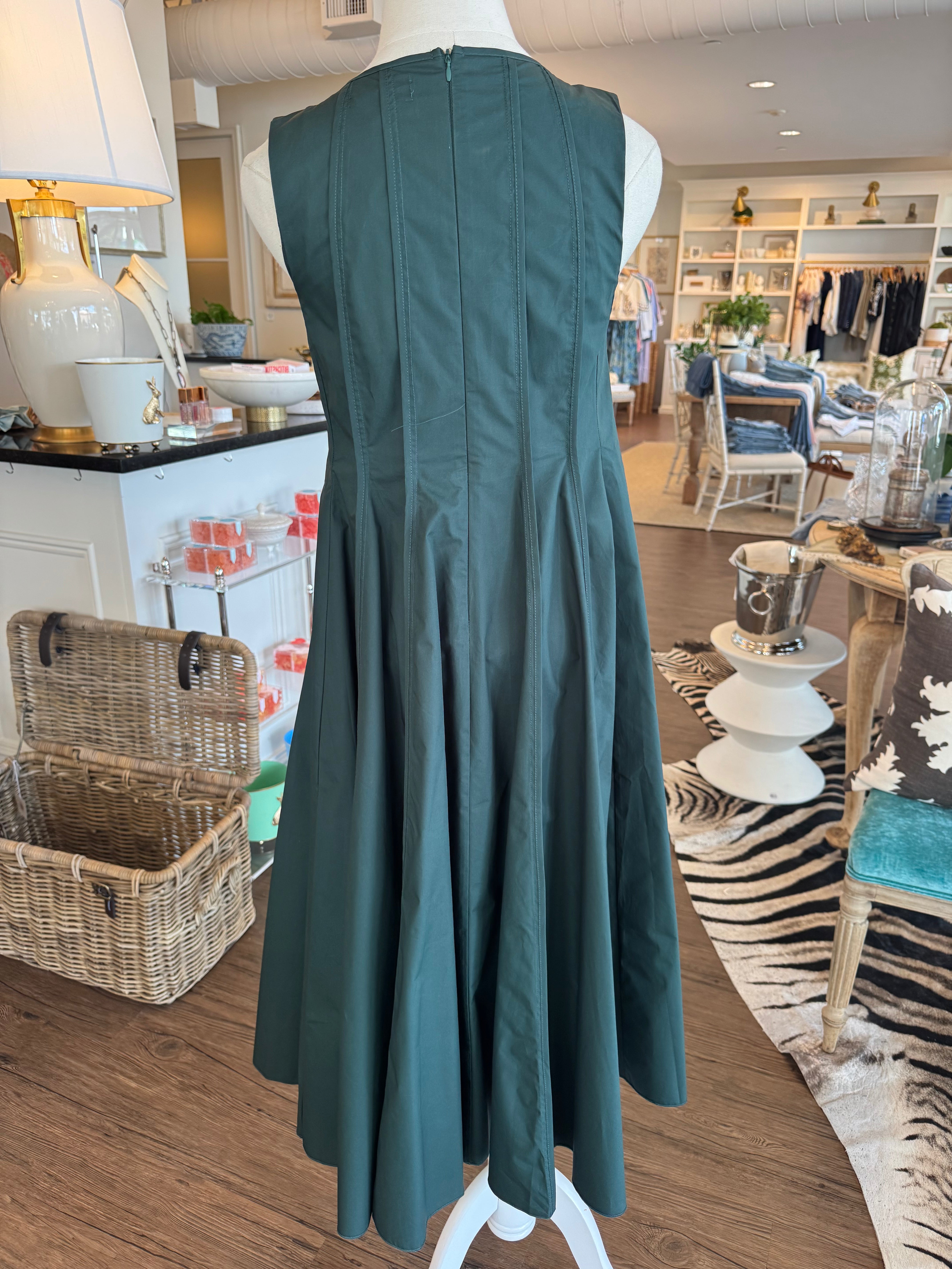 Sleeveless Dress with Vertical Seams