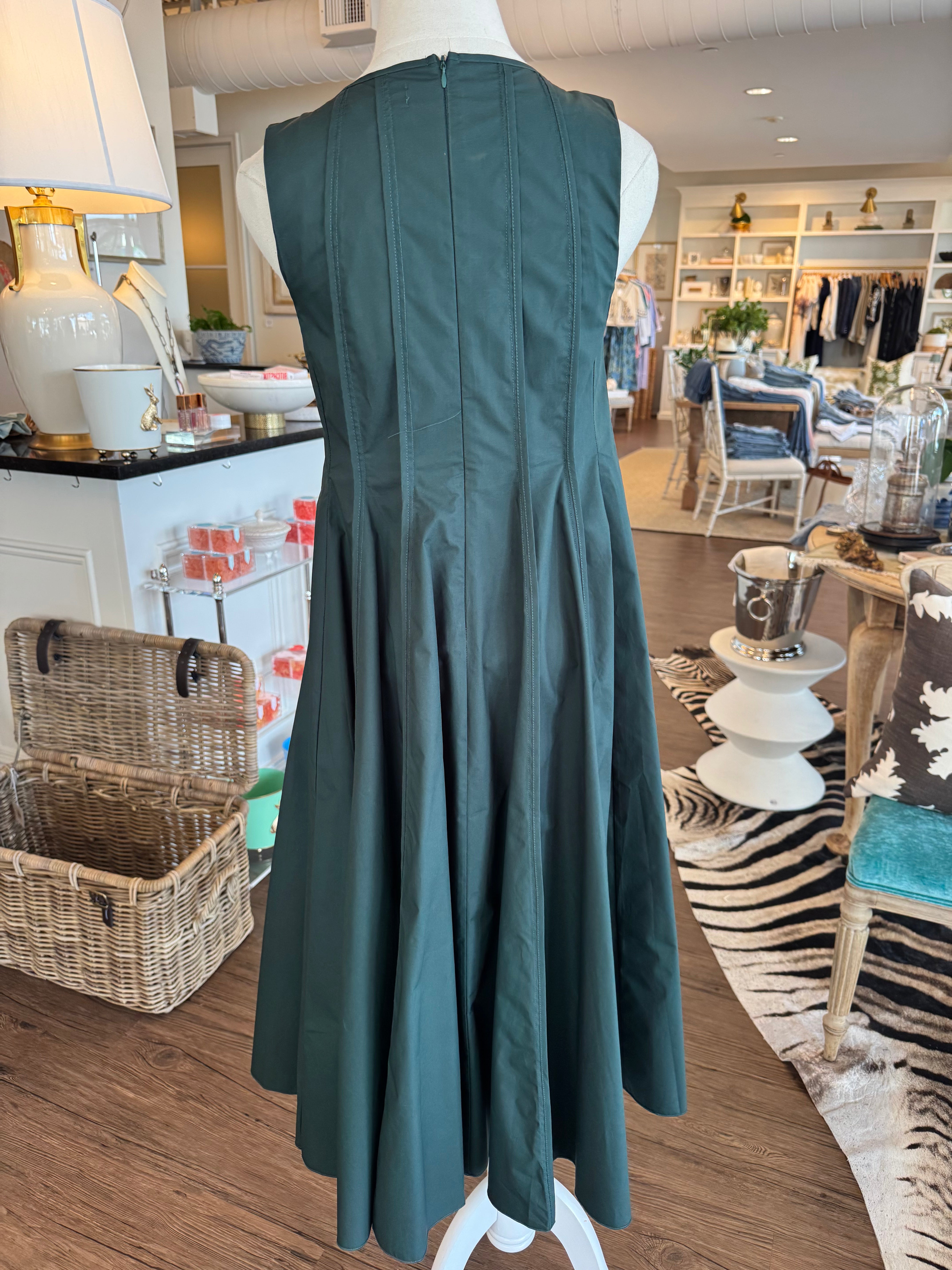 Sleeveless Dress with Vertical Seams