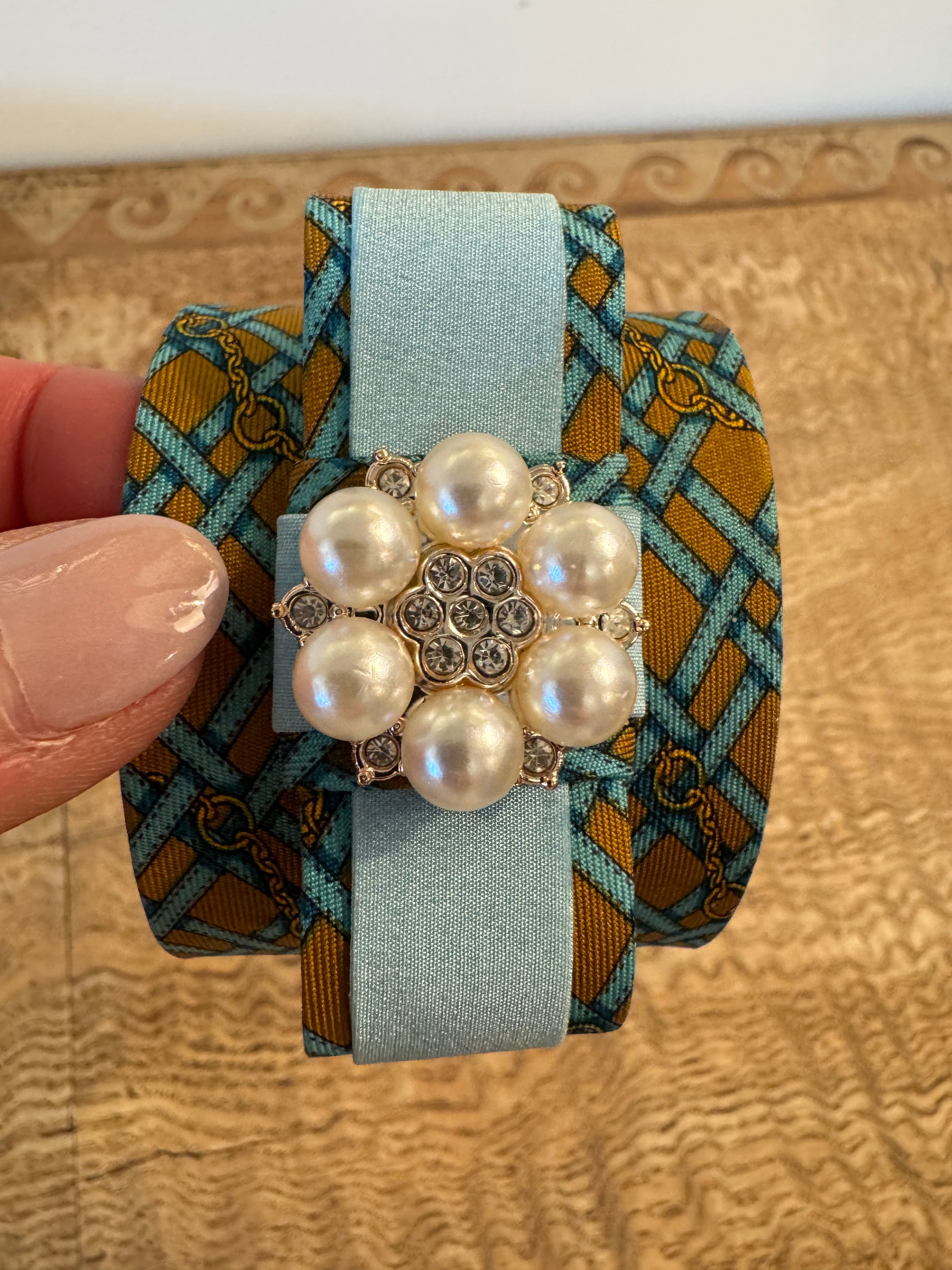 Vintage Scarf Cuff