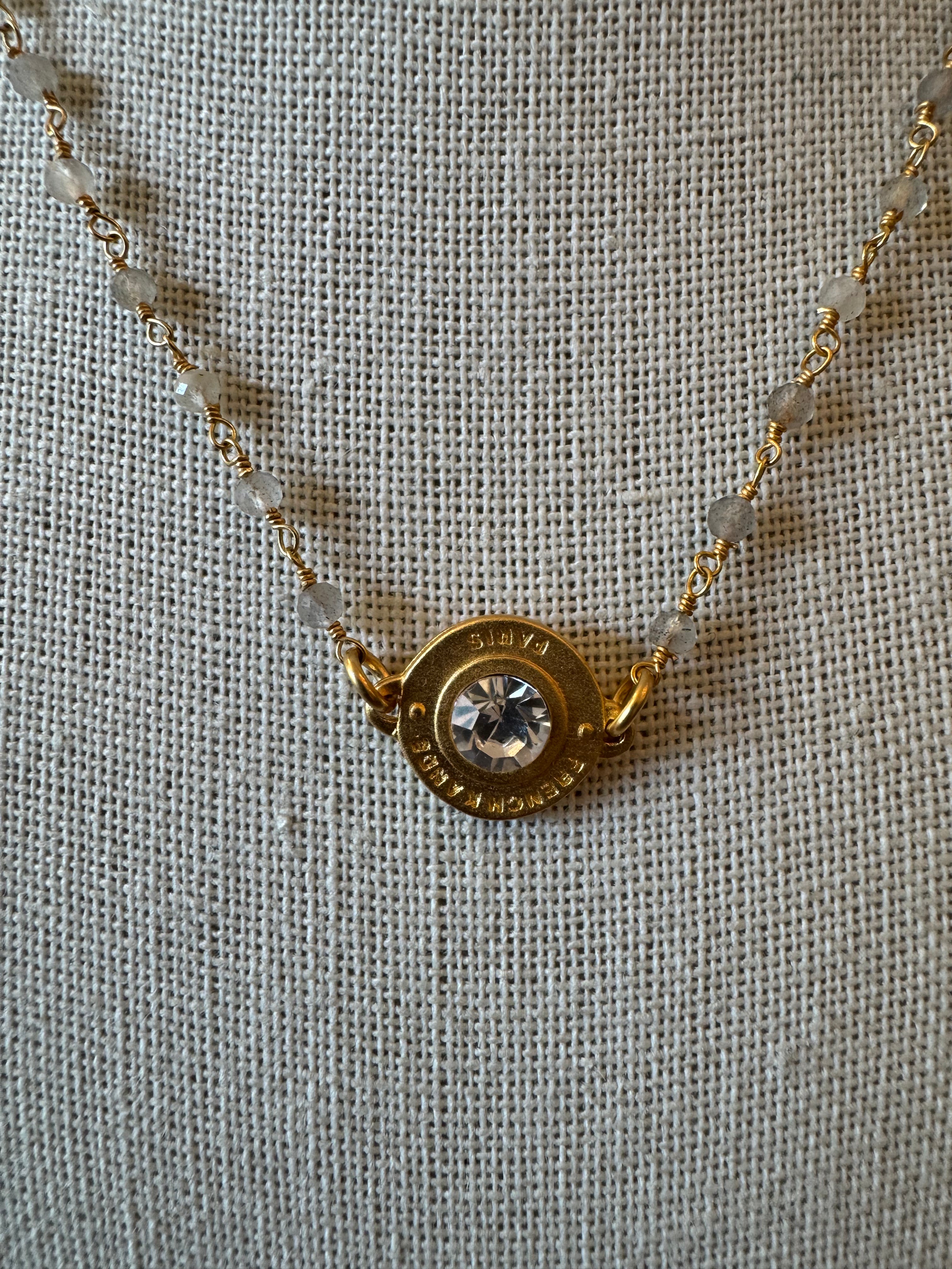 Juno Necklace With Crystal