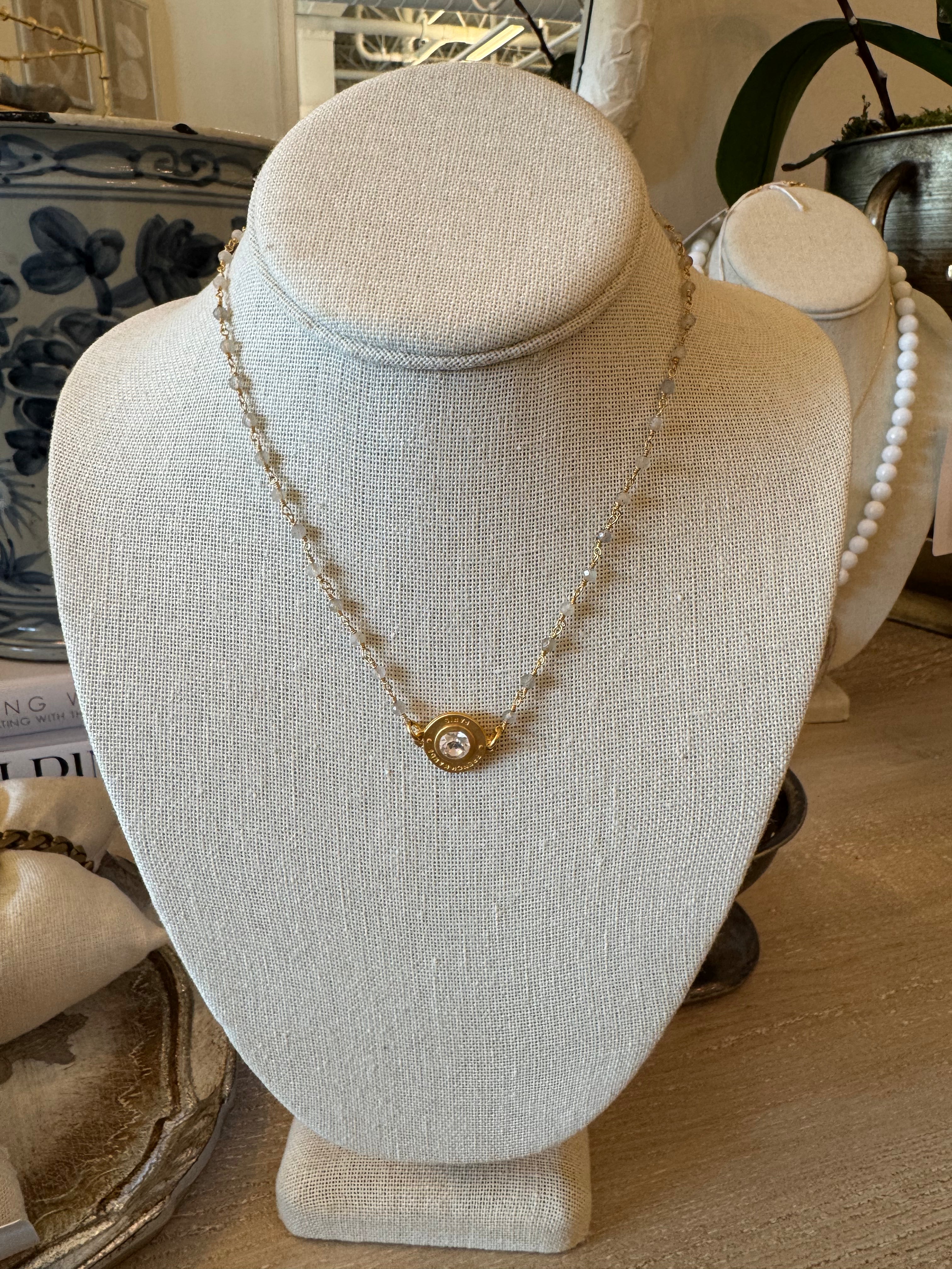 Juno Necklace With Crystal