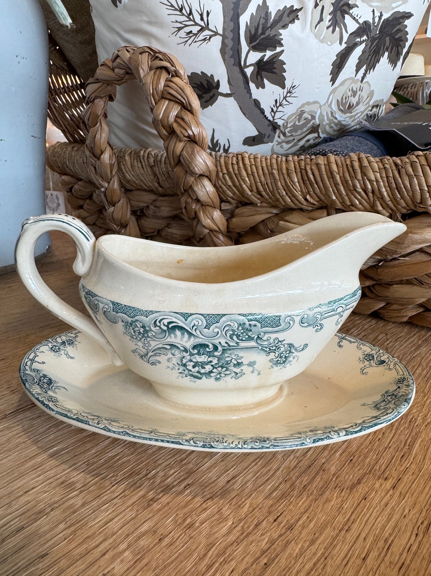 Vintage Gravy Boat and Saucer