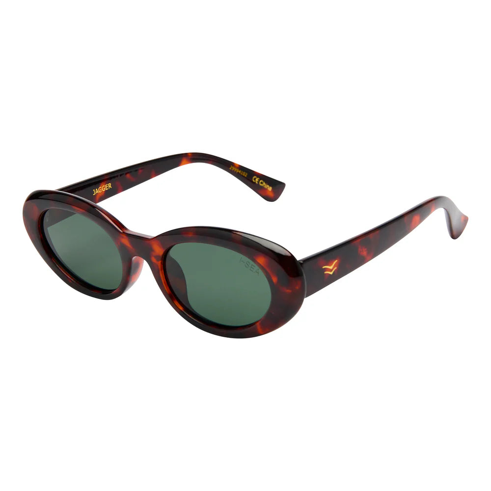 Jagger Tort/Green Sunglasses