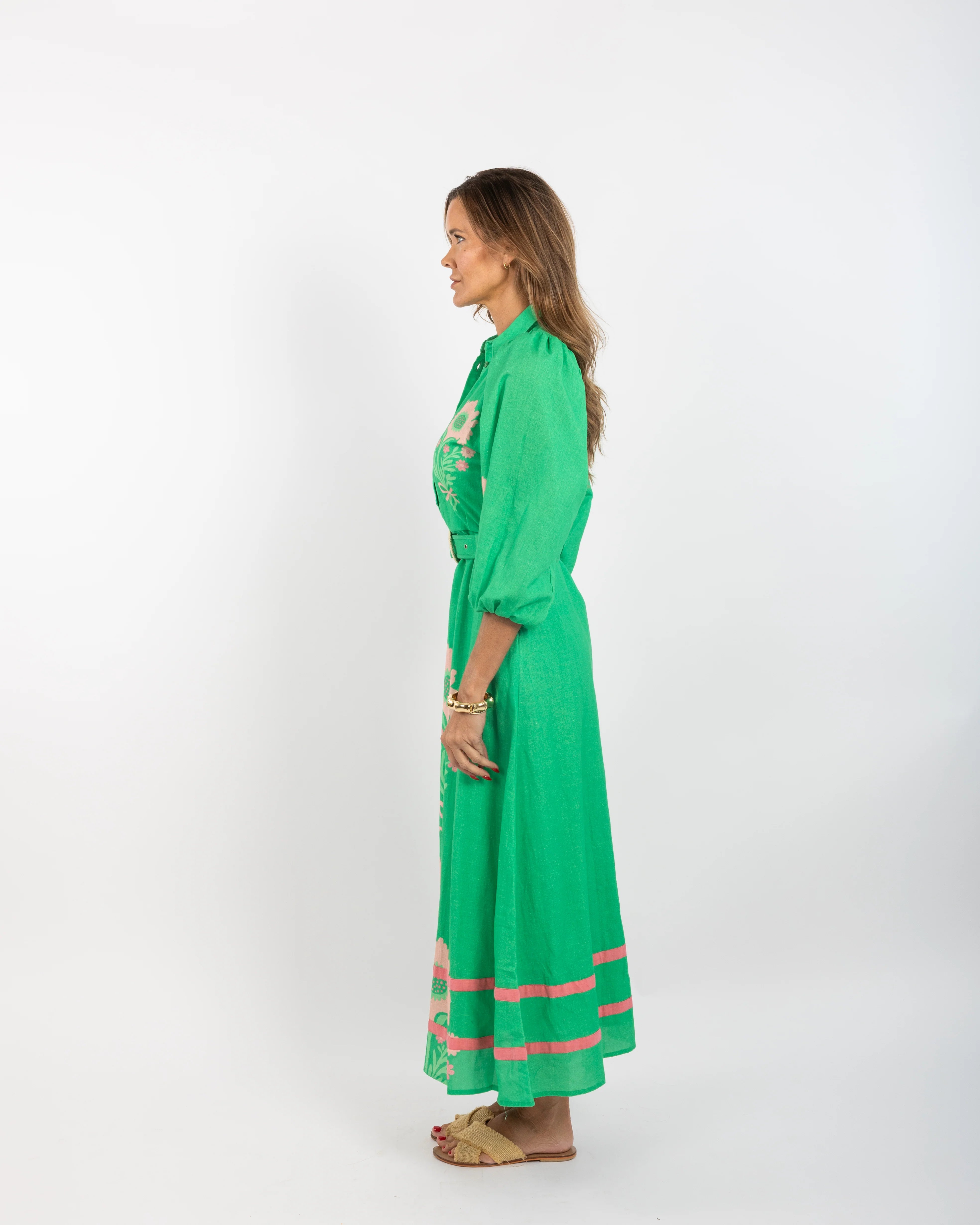 Lyla Dress - Blue Henrietta