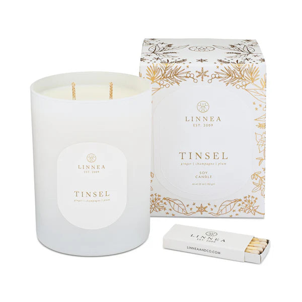 Tinsel 2 Wick Candle