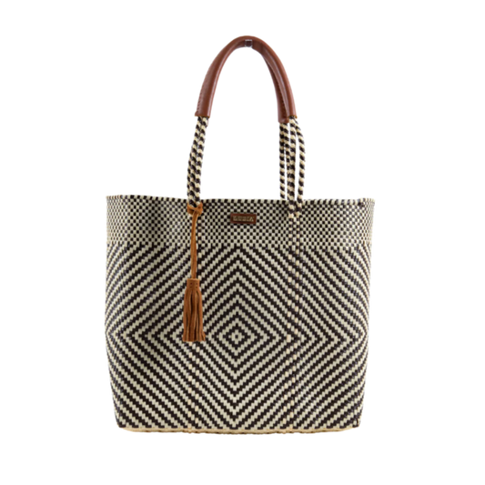 Luzia Shoulder Tote in Diamond Brown Beige